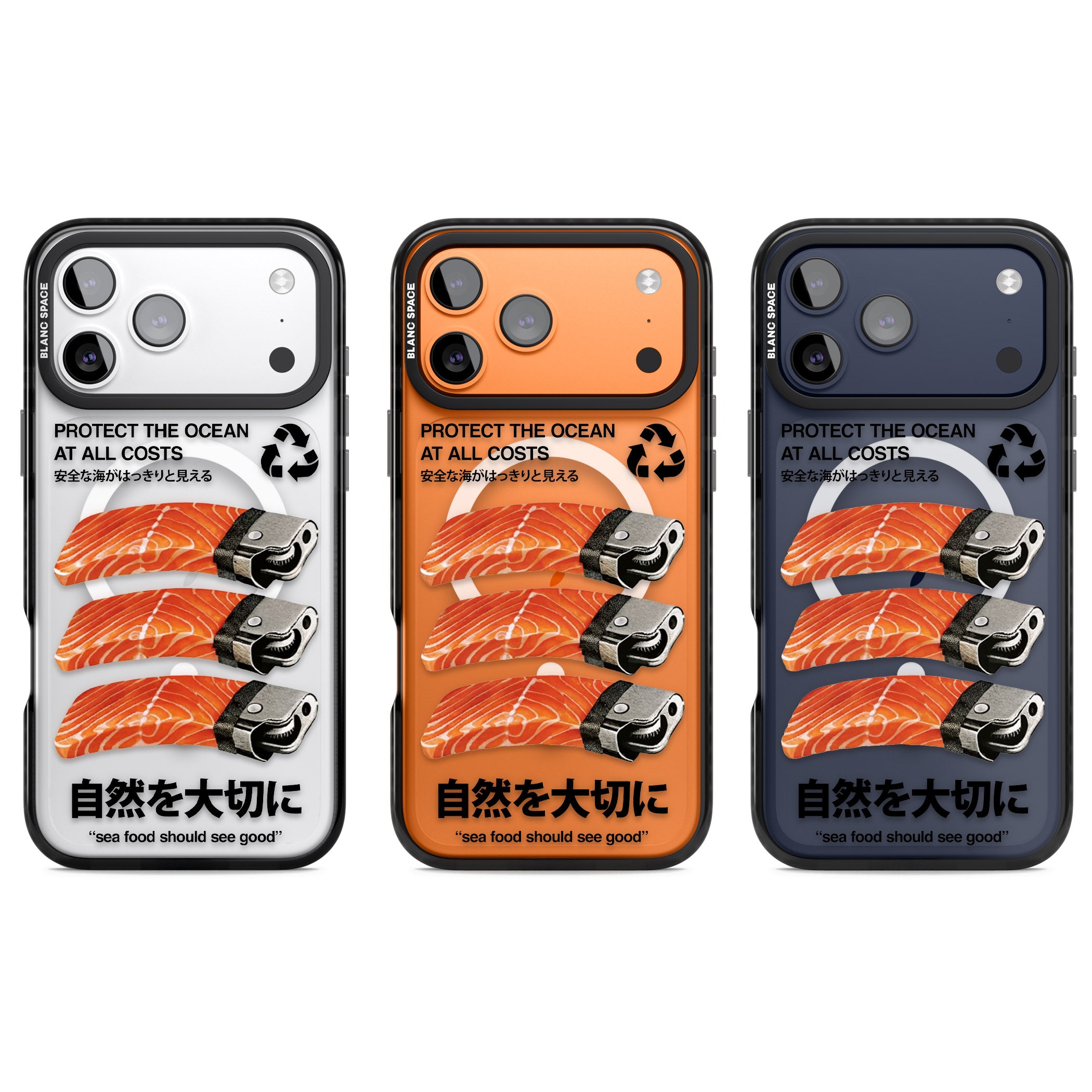 Protect The Ocean iPhone 17 Pro Impact Pro Black Phone Case APT Impact Protection