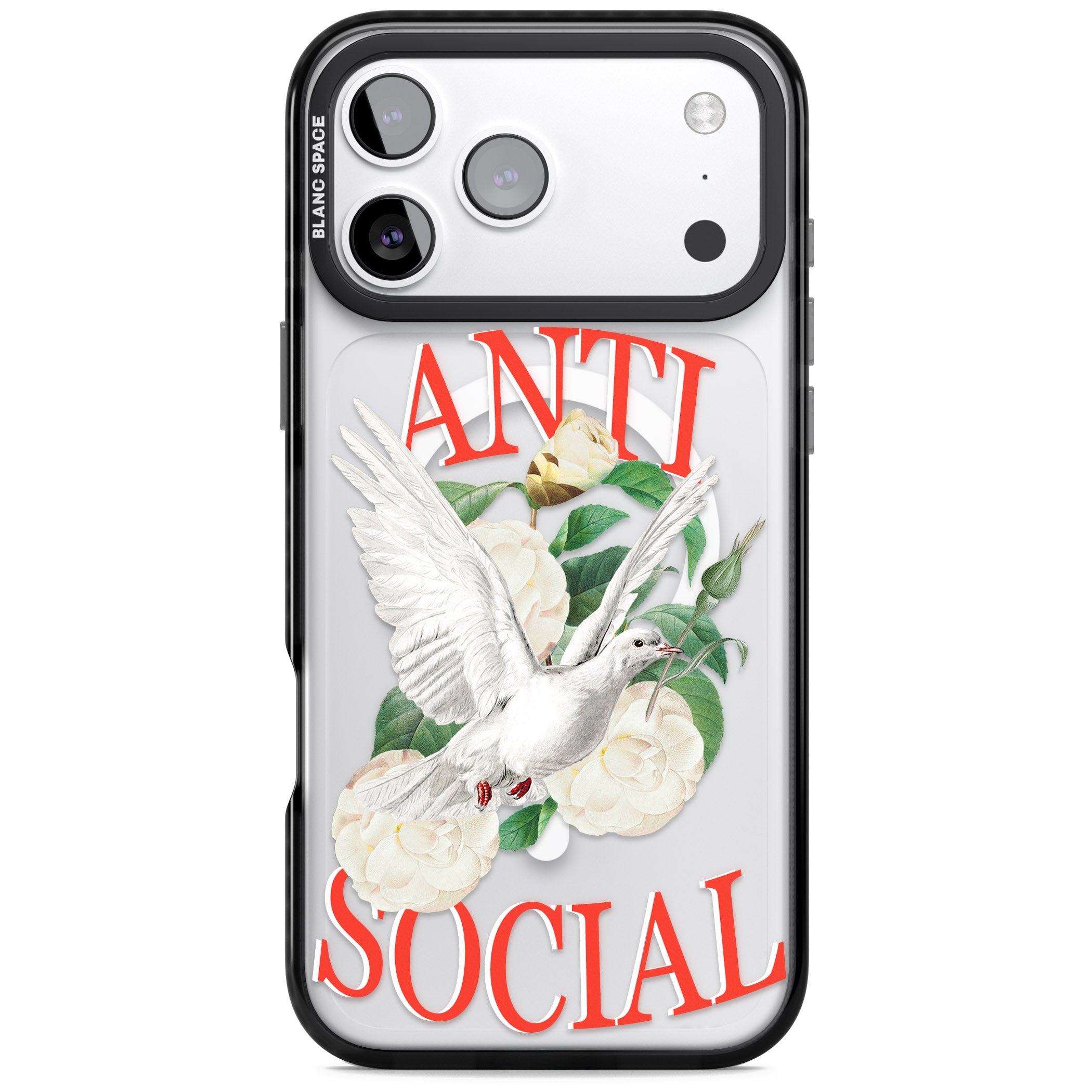 Anti Social iPhone 17 Pro Impact Pro Black Phone Case