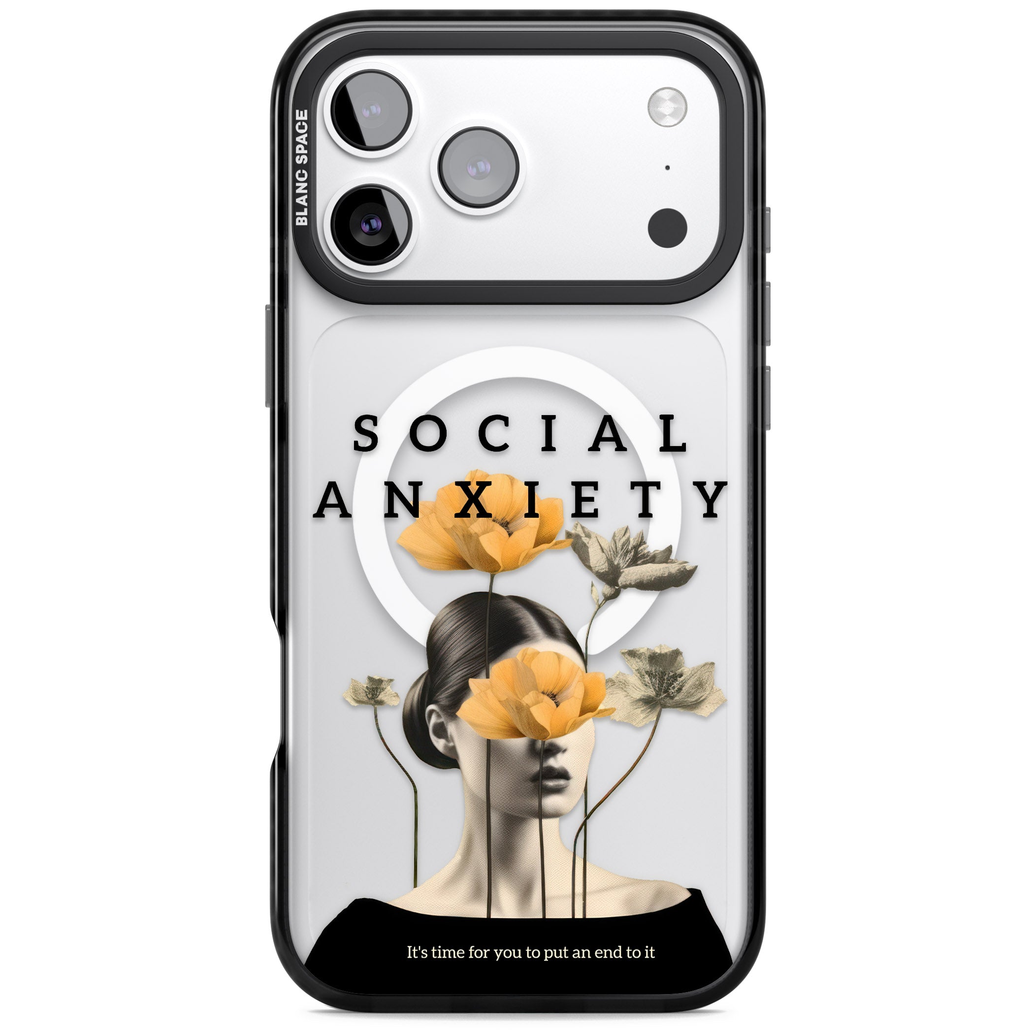 Social Anxiety iPhone 17 Pro Impact Pro Black Phone Case
