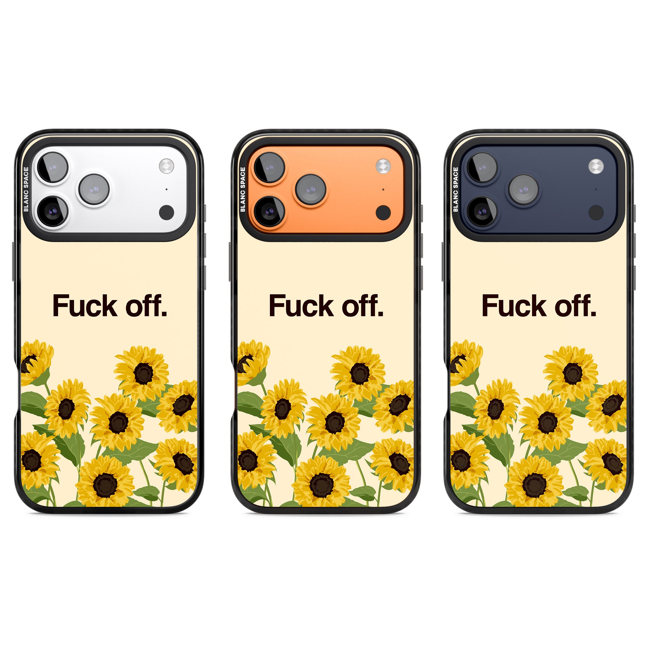 F*Ck Off iPhone 17 Pro Impact Pro Black Phone Case APT Impact Protection