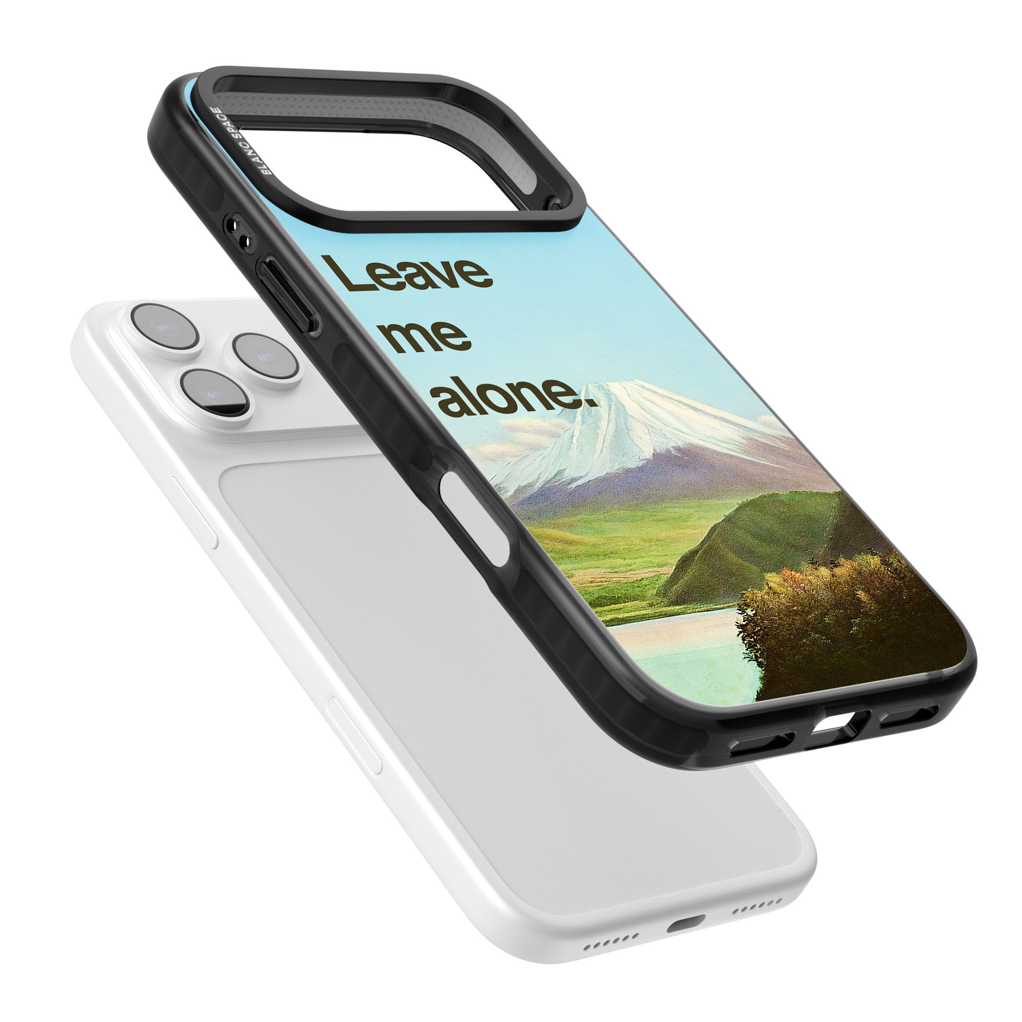 Leave Me Alone iPhone 17 Pro Impact Pro Black Phone Case Colours