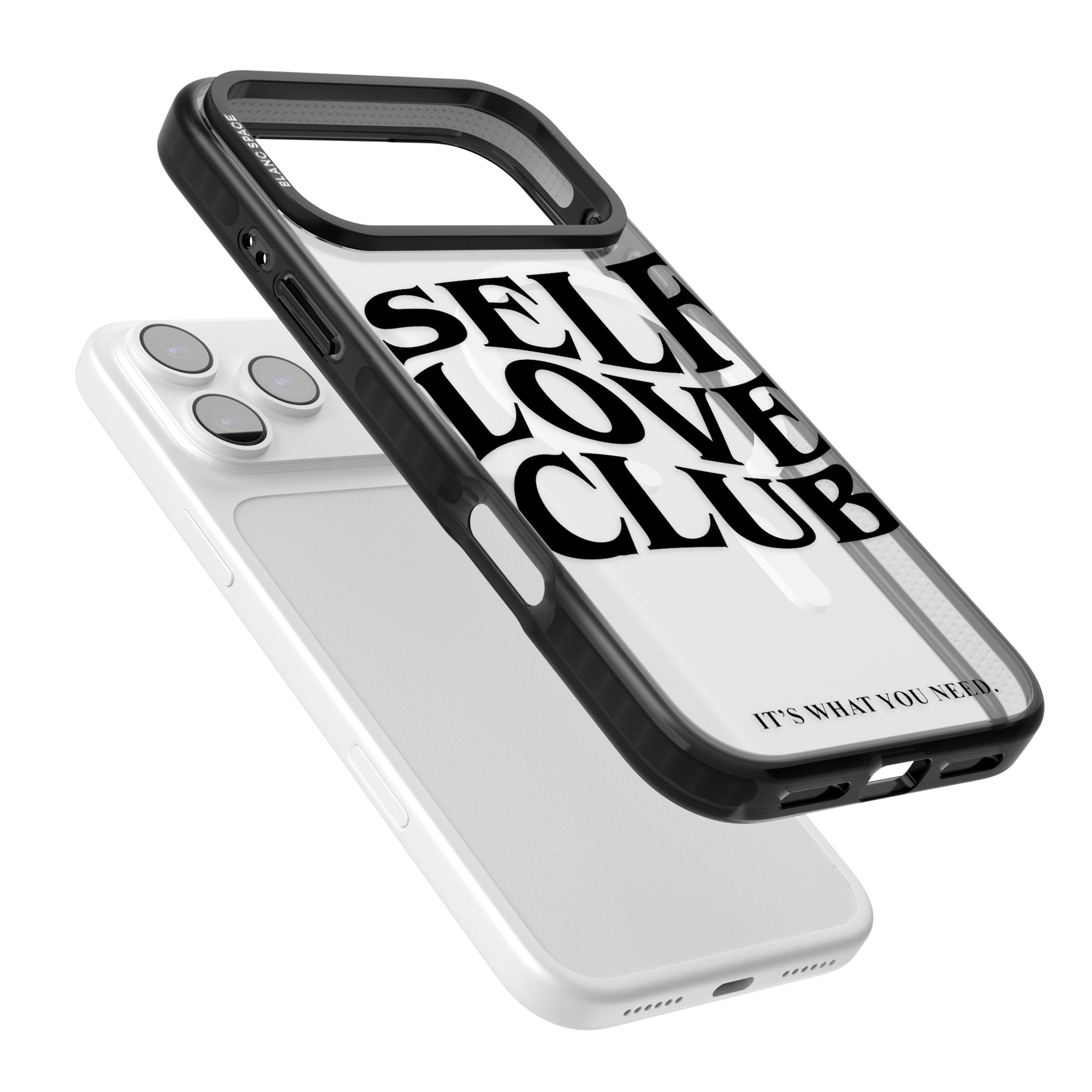Self Love Club Black iPhone 17 Pro Impact Pro Black Phone Case Colours