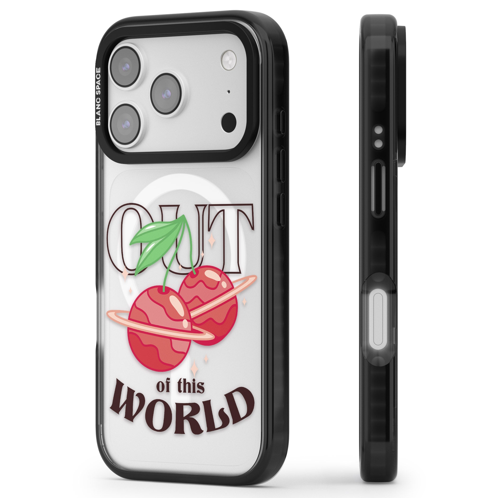 Out Of This World iPhone 17 Pro Impact Pro Black Phone Case Side Profile