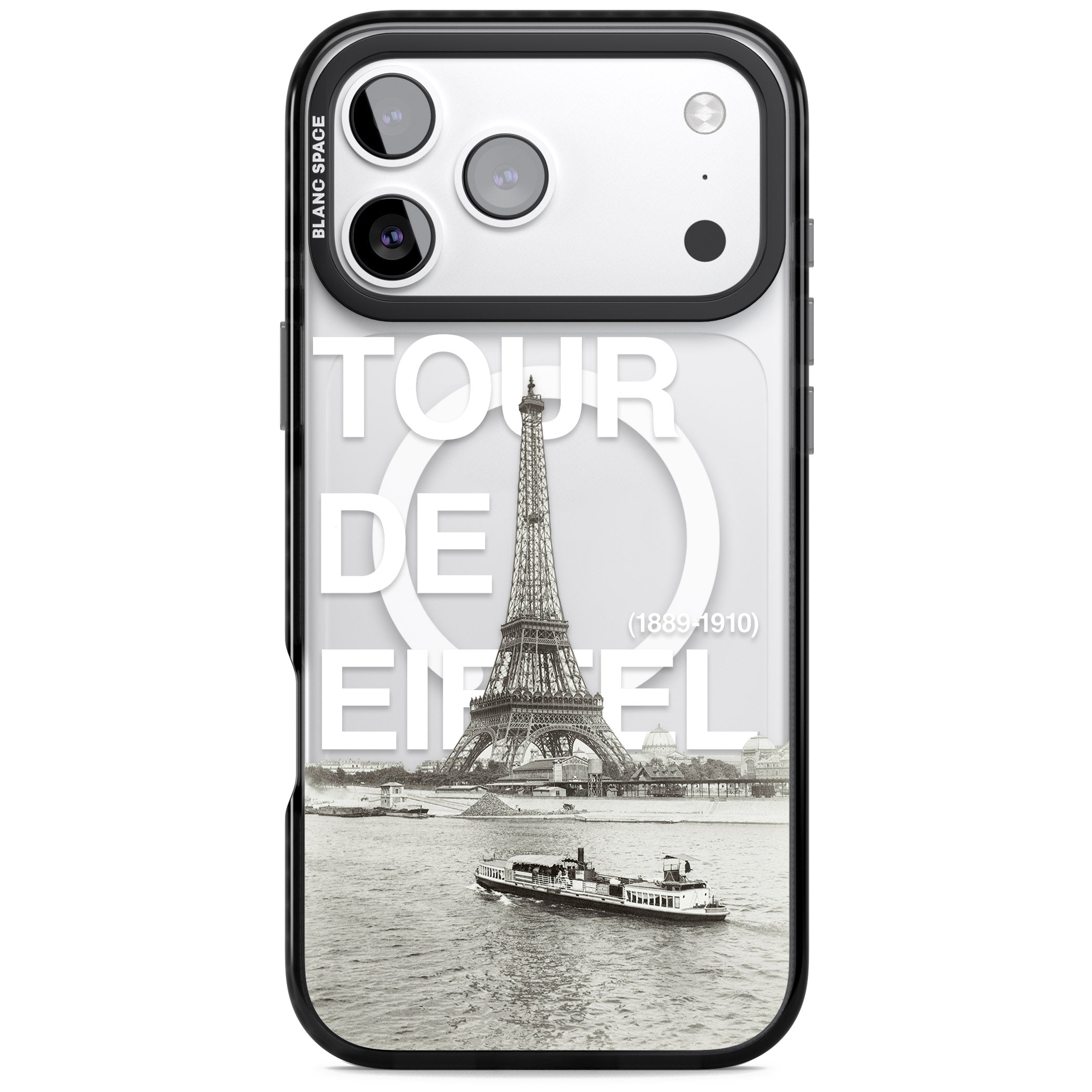 Tour De Eiffel iPhone 17 Pro Impact Pro Black Phone Case