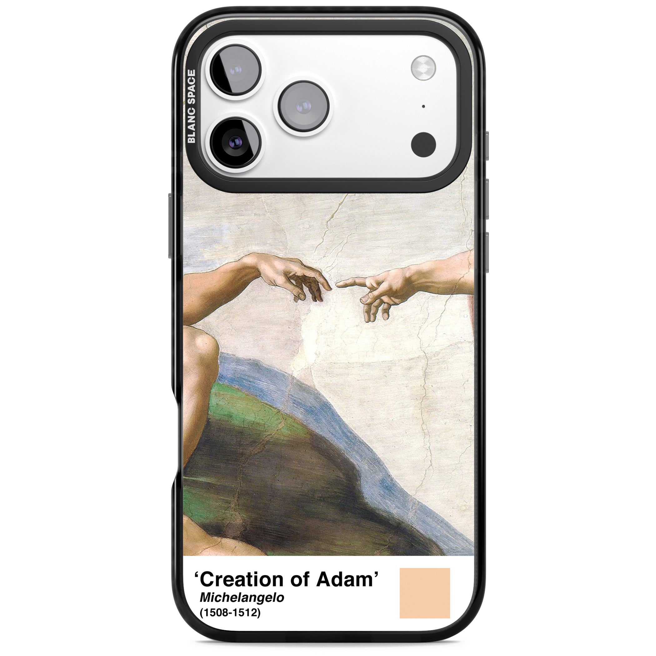 Creation Of Adam iPhone 17 Pro Impact Pro Black Phone Case