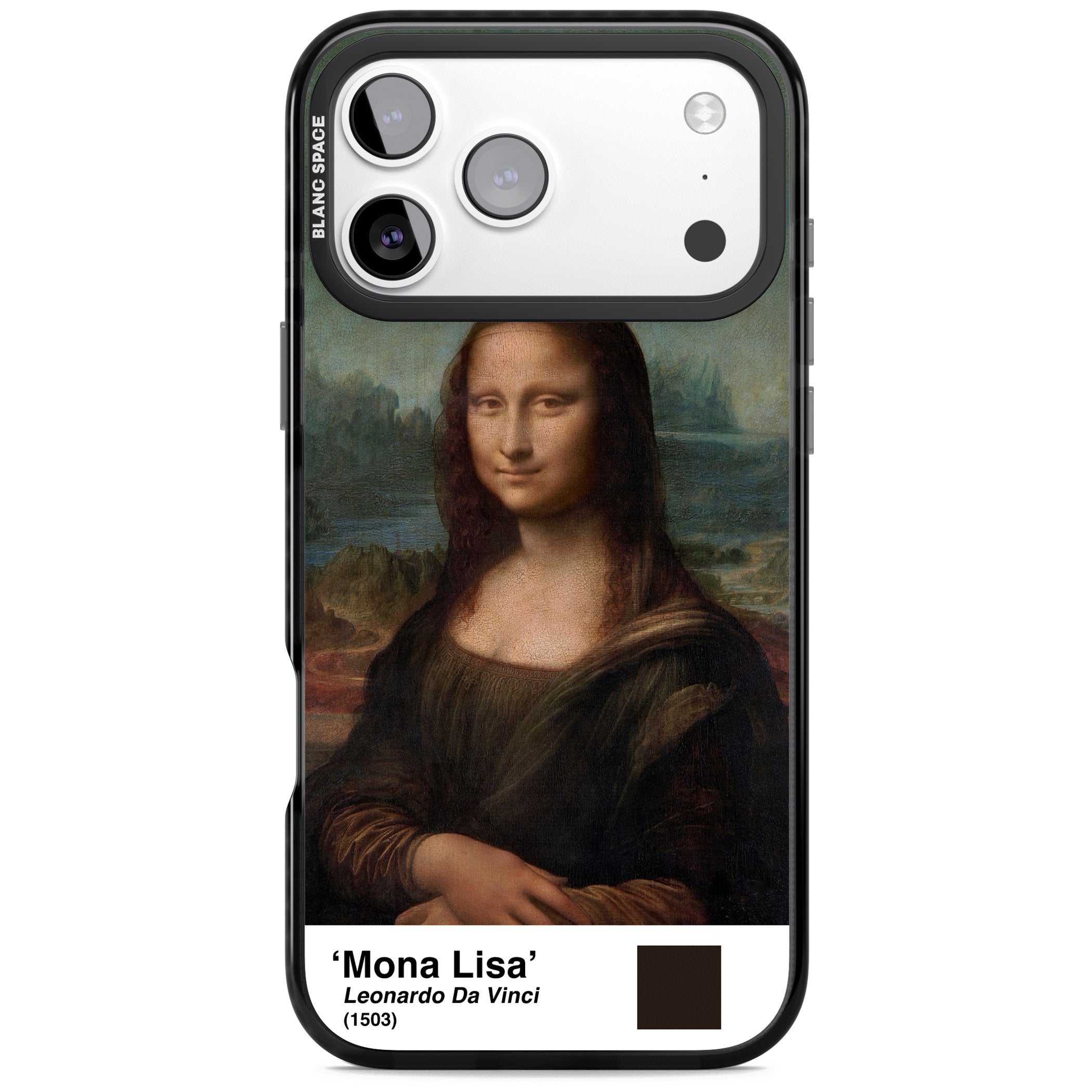 Mona Lisa iPhone 17 Pro Impact Pro Black Phone Case