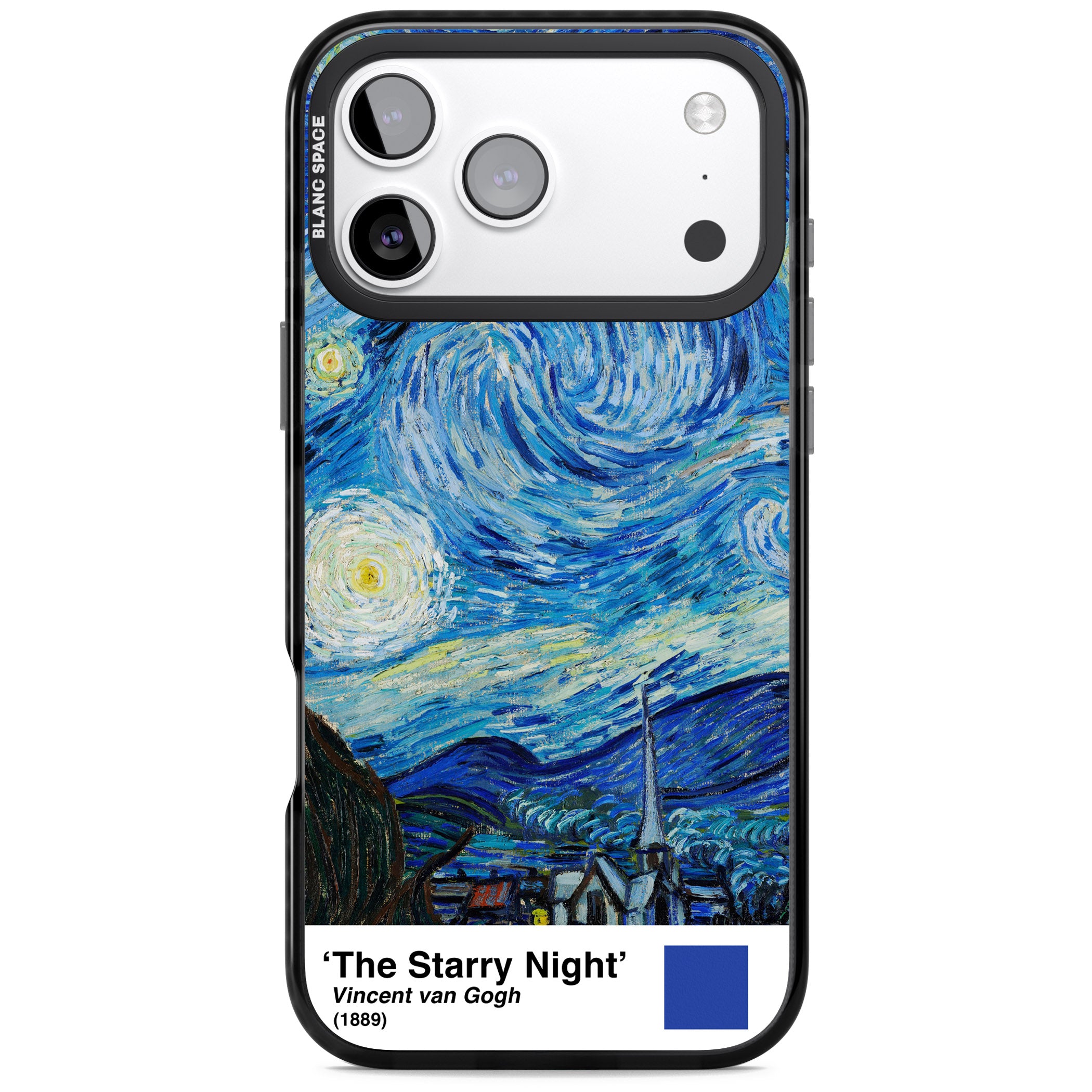 The Starry Night iPhone 17 Pro Impact Pro Black Phone Case
