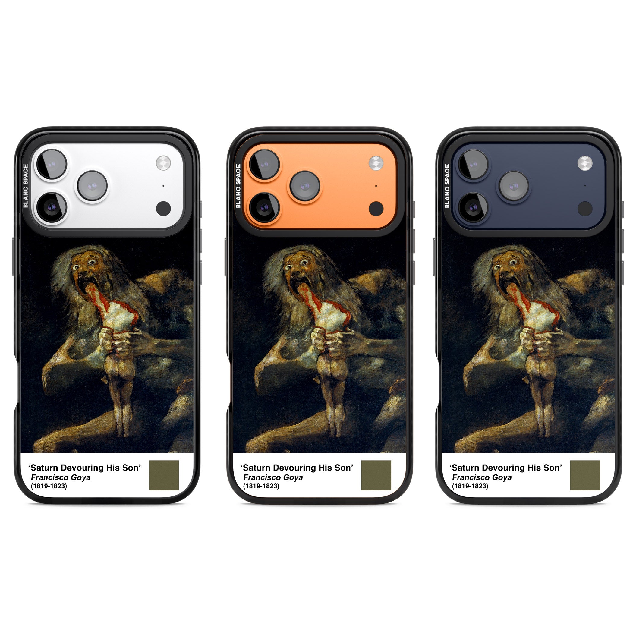 Saturn Devouring His Son iPhone 17 Pro Impact Pro Black Phone Case APT Impact Protection