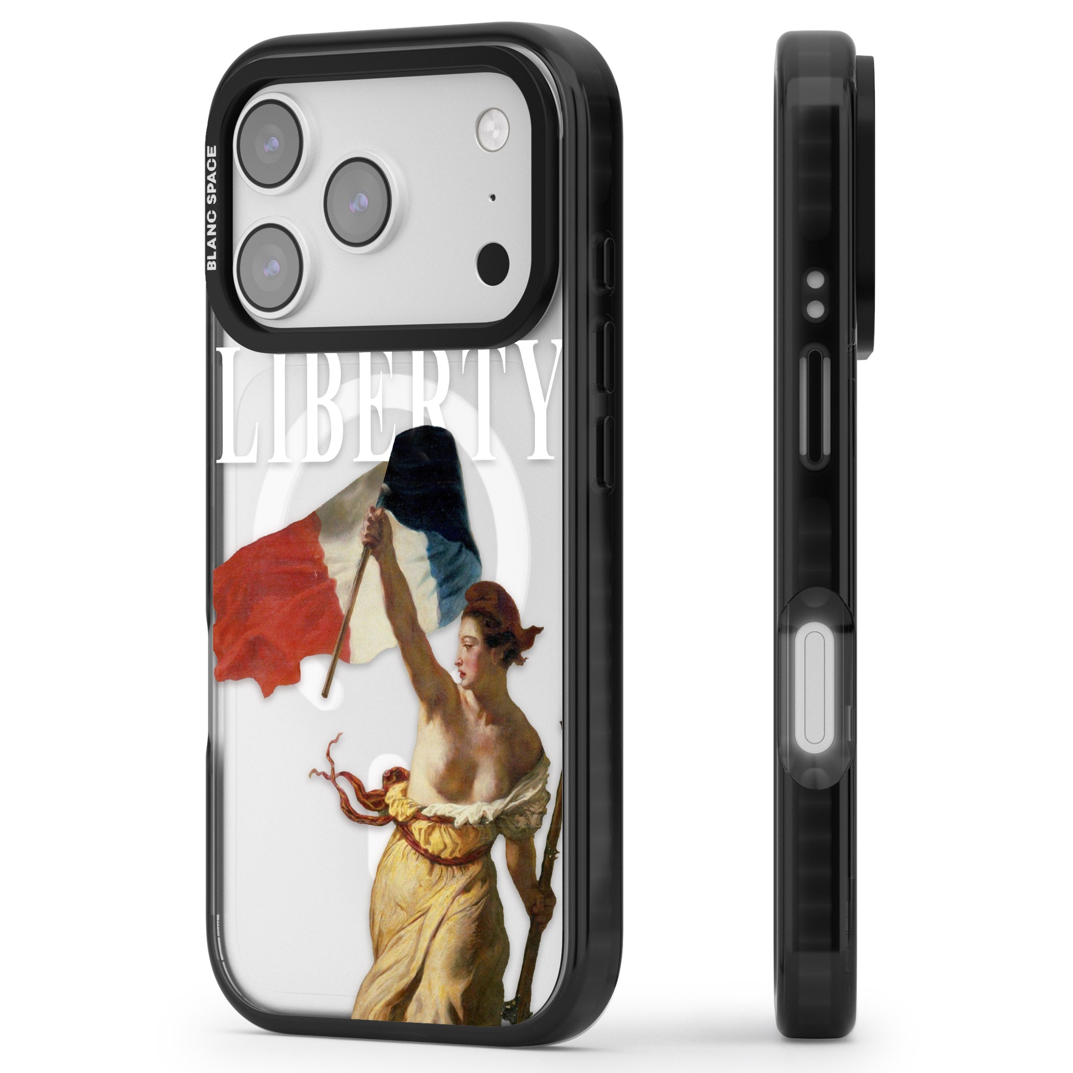 Liberty iPhone 17 Pro Impact Pro Black Phone Case Side Profile
