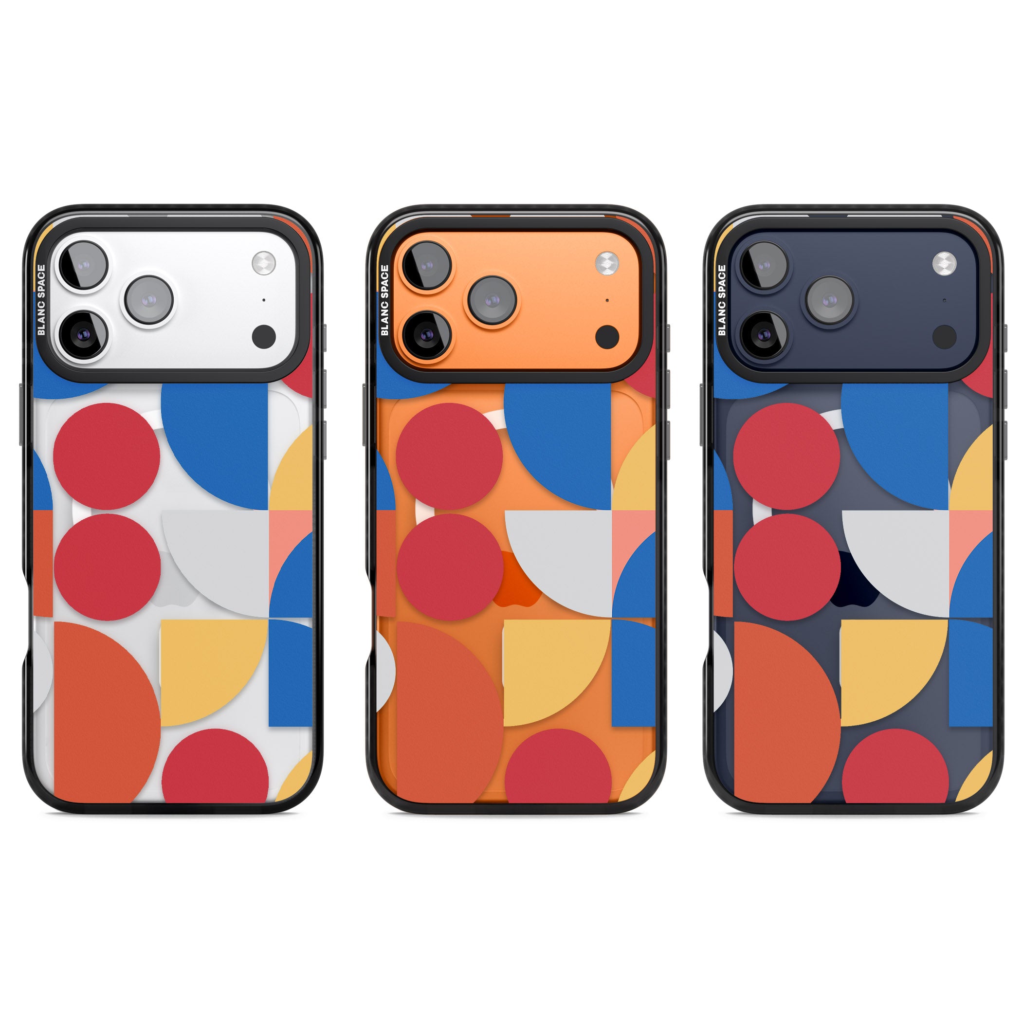 Abstract Colorful Geometric iPhone 17 Pro Impact Pro Black Phone Case APT Impact Protection