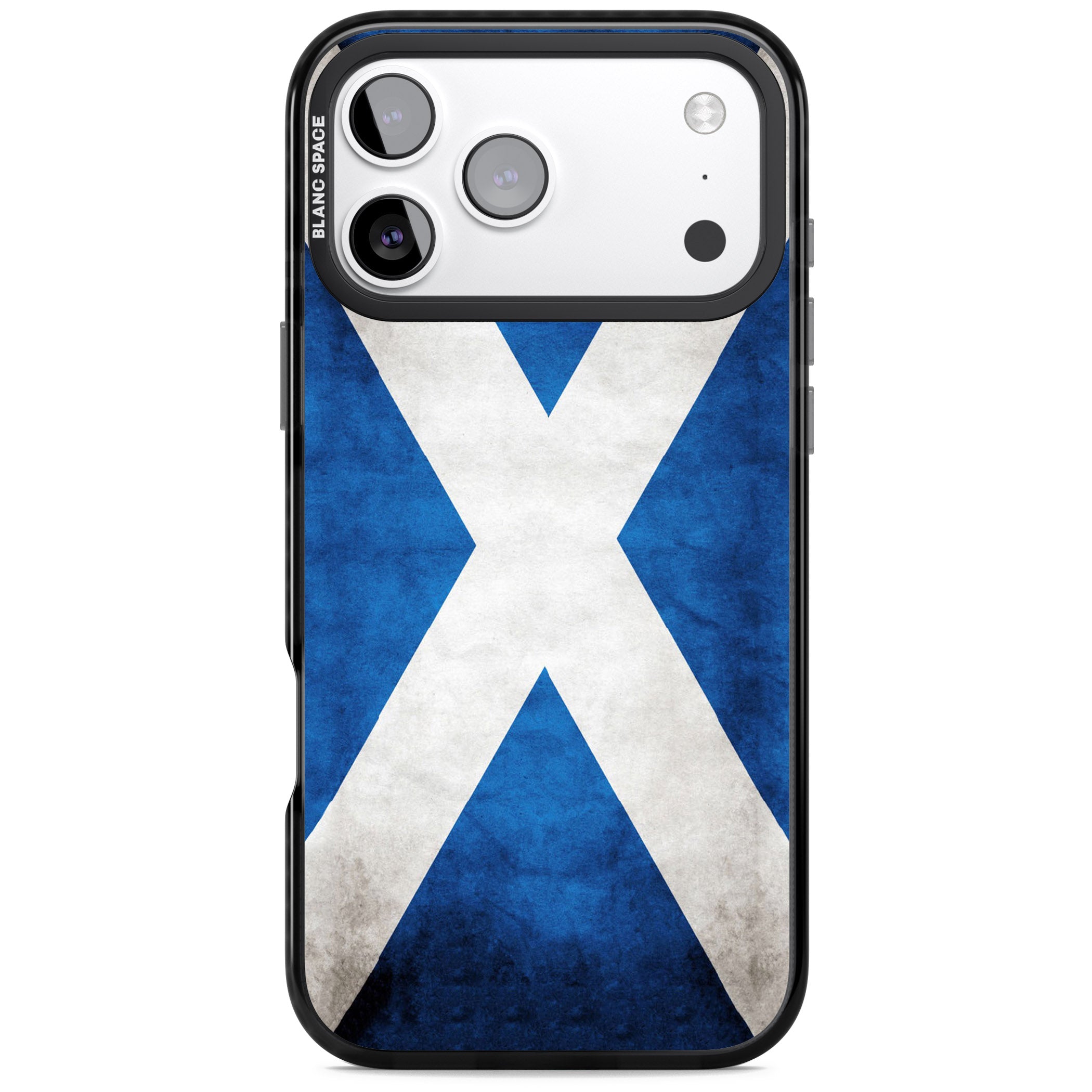 Scotland Saltire Flag iPhone 17 Pro Impact Pro Black Phone Case
