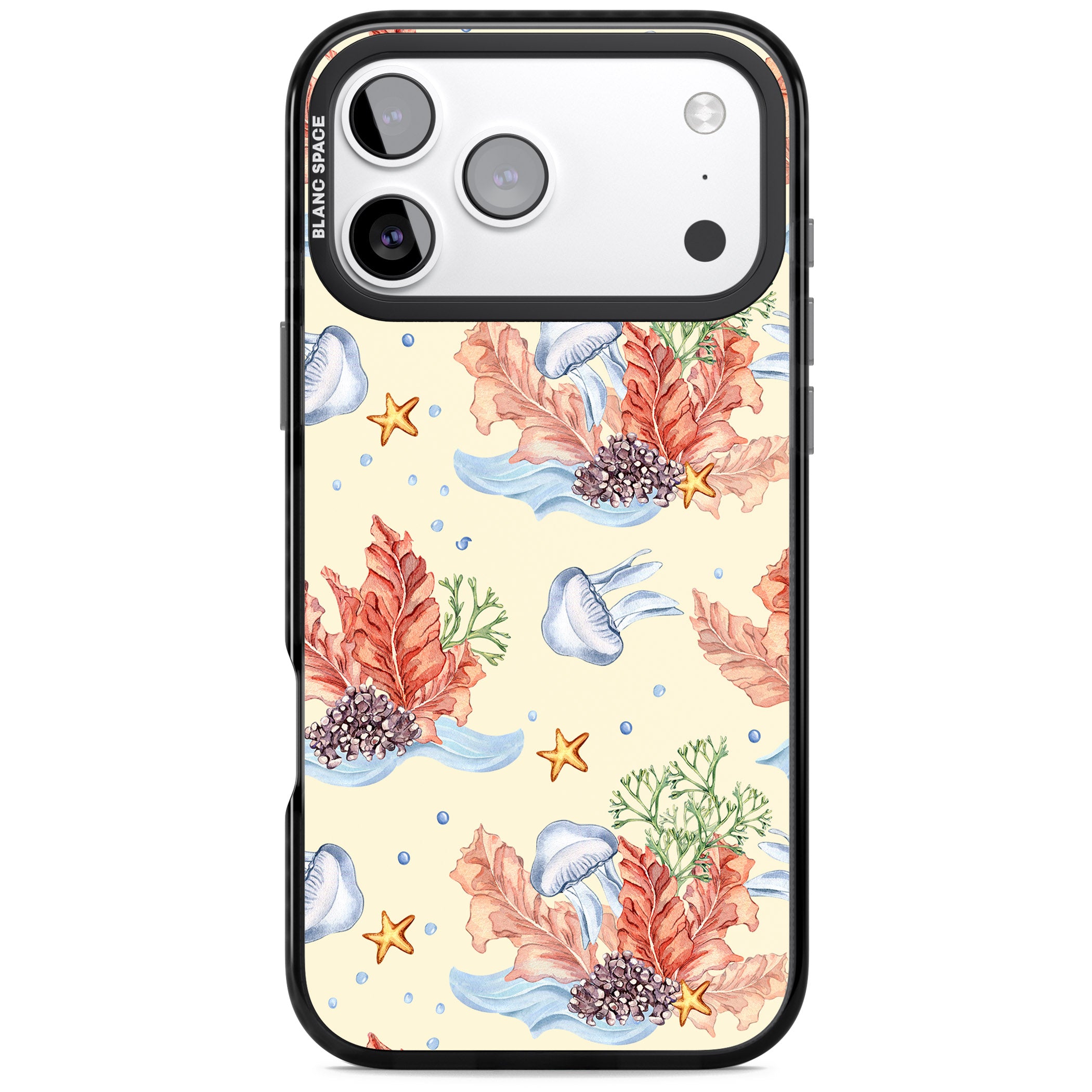 Coral Reef iPhone 17 Pro Impact Pro Black Phone Case