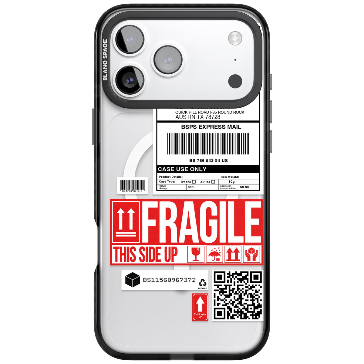 Shipping Label iPhone Case | Blanc Space