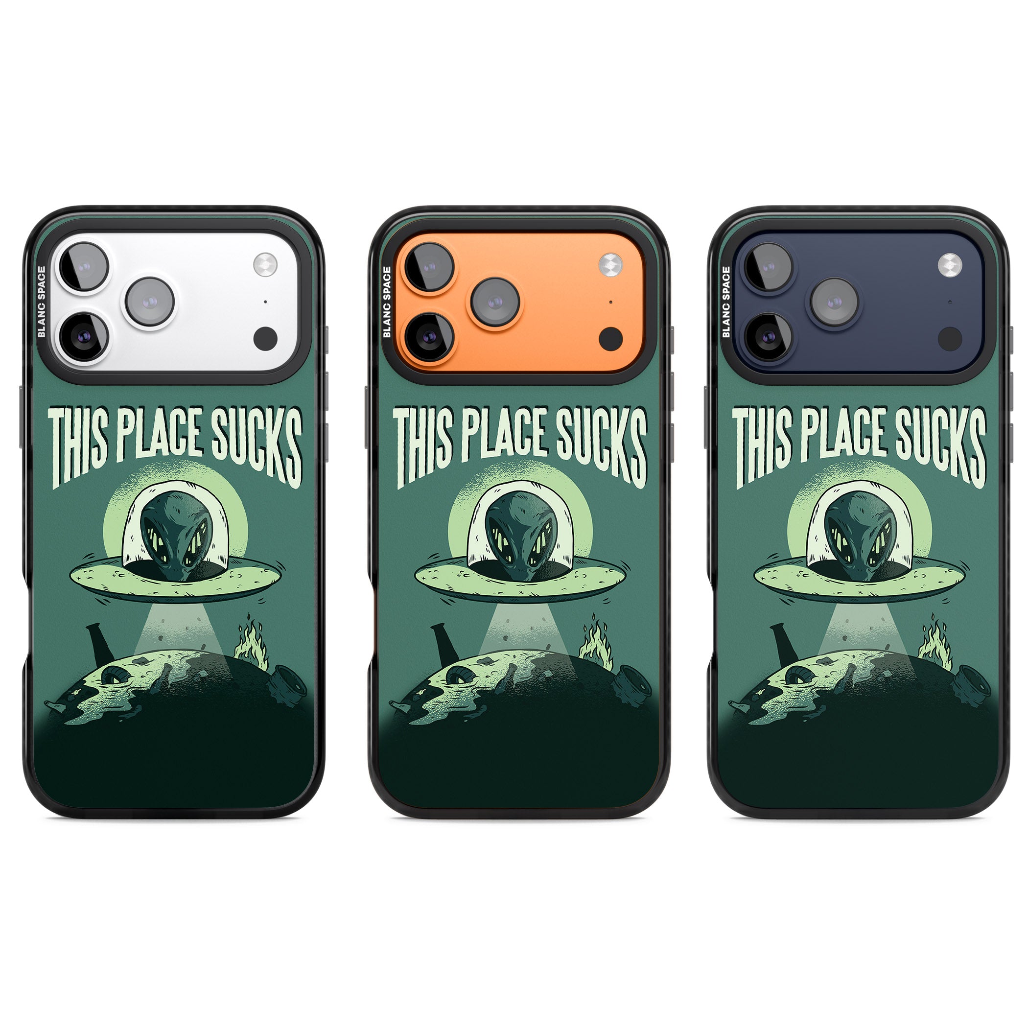 Earth Sucks iPhone 17 Pro Impact Pro Black Phone Case APT Impact Protection
