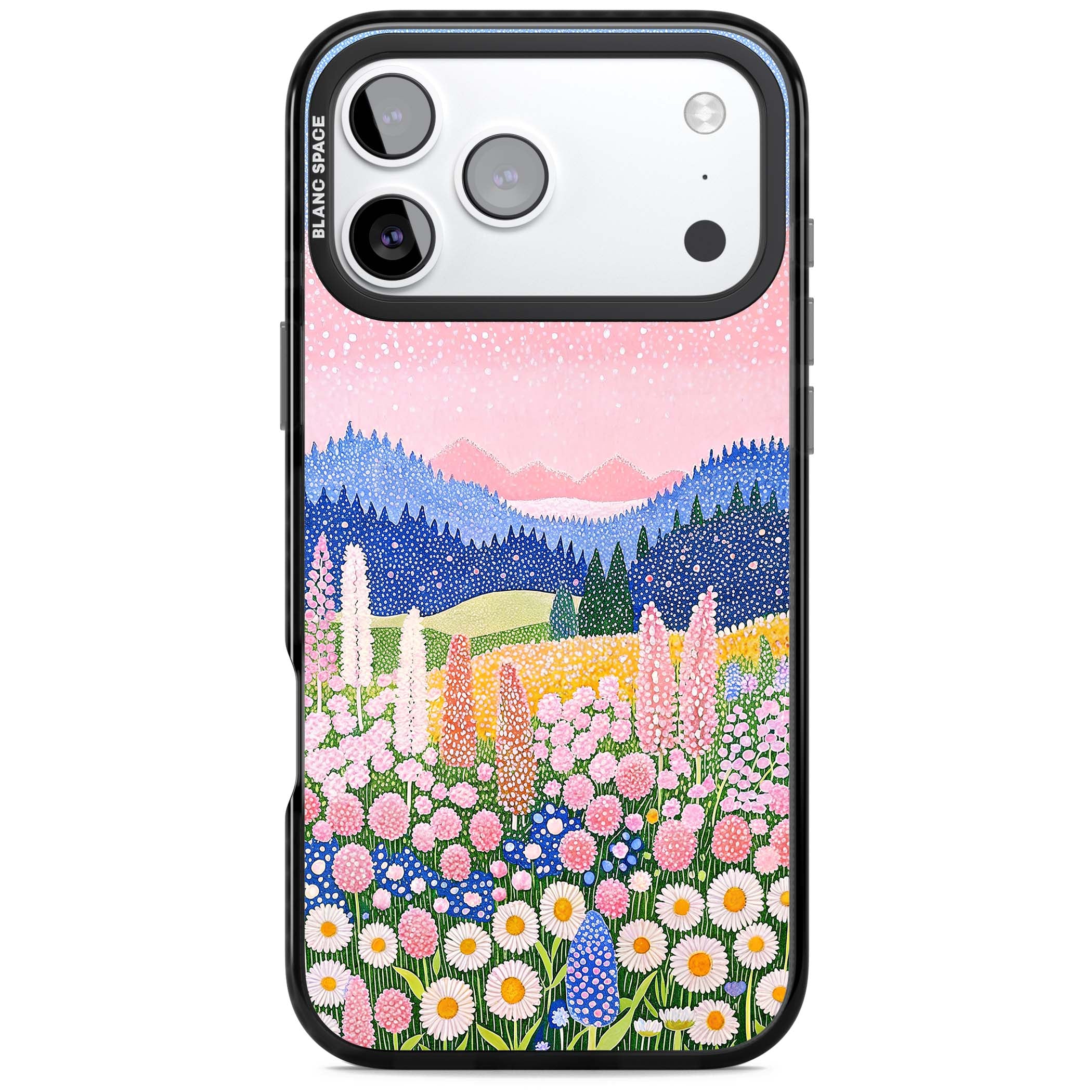 Valley Horizon cottagecore iPhone case | Black Impact Magsafe case for iPhone 17 Pro, iPhone 17 Pro Max