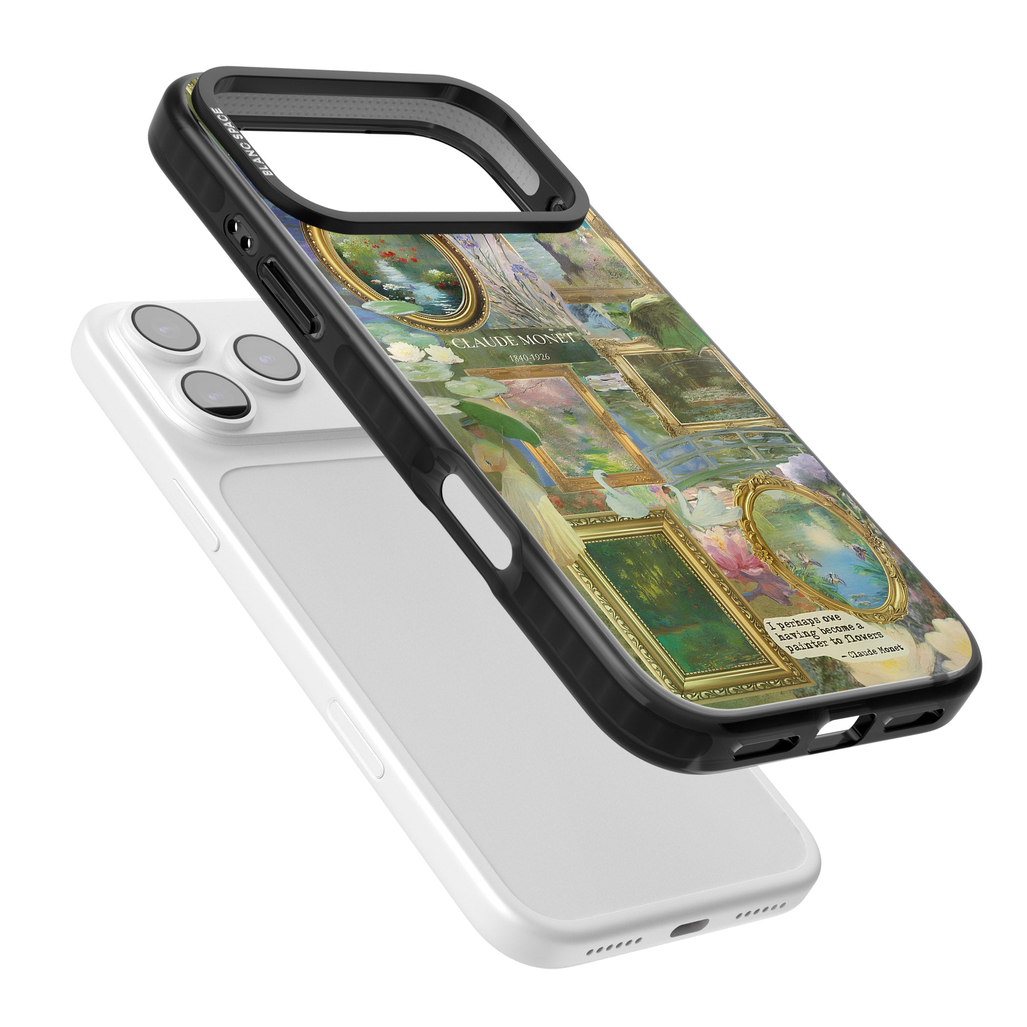 Vintage Floral Frames iPhone 17 Pro Impact Pro Black Phone Case Colours