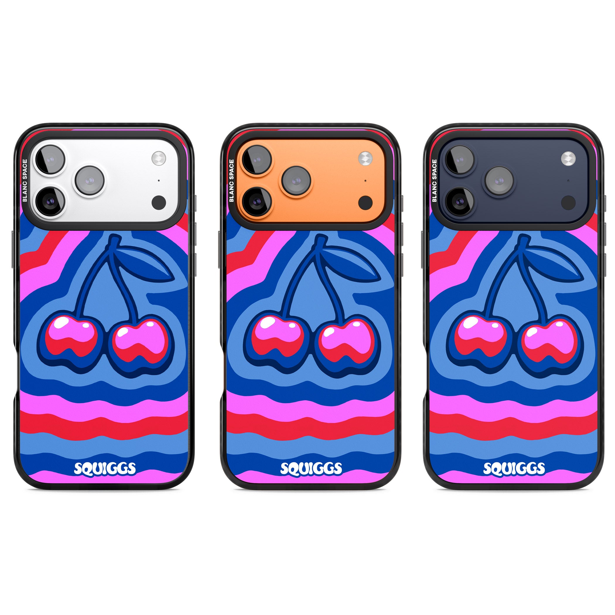 Cherry Rainbow iPhone 17 Pro Impact Pro Black Phone Case APT Impact Protection