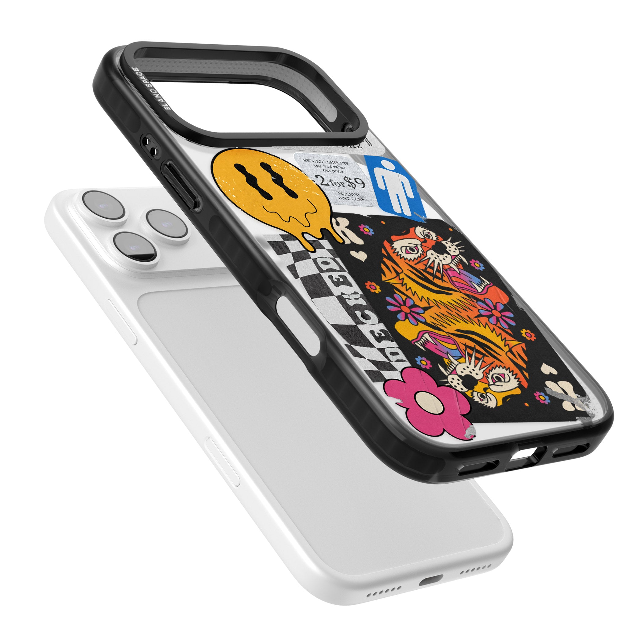 Electric Vibes iPhone 17 Pro Impact Pro Black Phone Case Colours