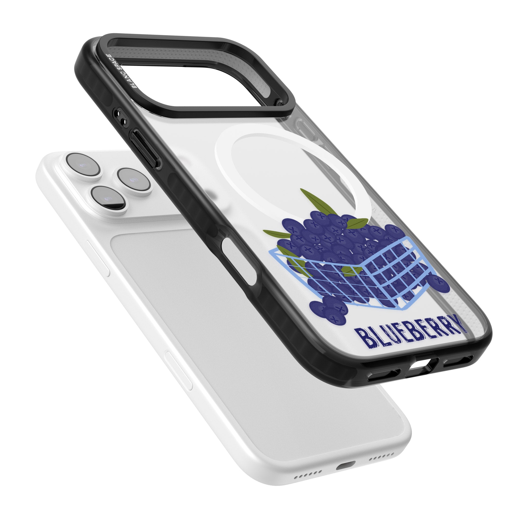 Blueberry Basket iPhone 17 Pro Impact Pro Black Phone Case Colours