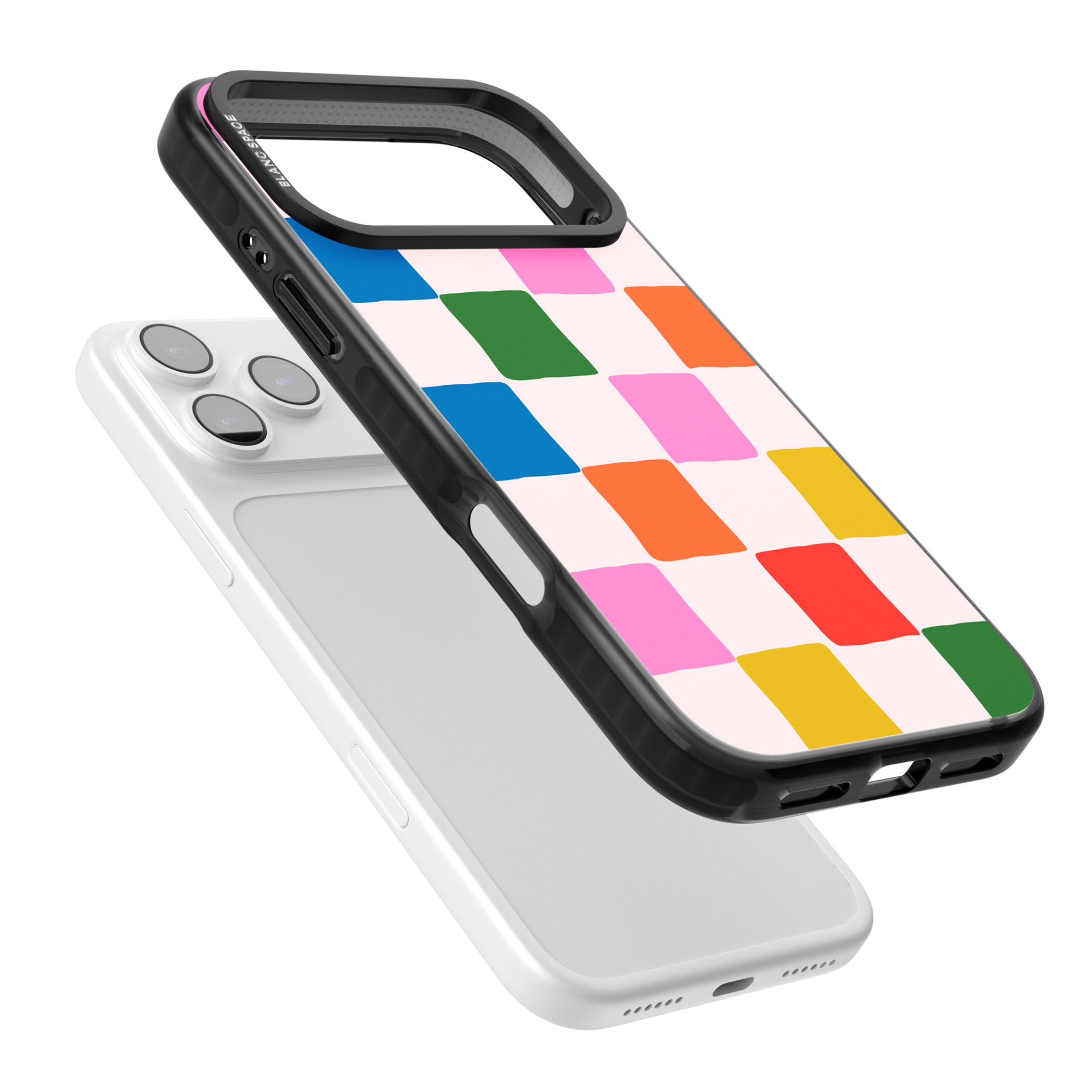 Colour Checked iPhone 17 Pro Impact Pro Black Phone Case Colours