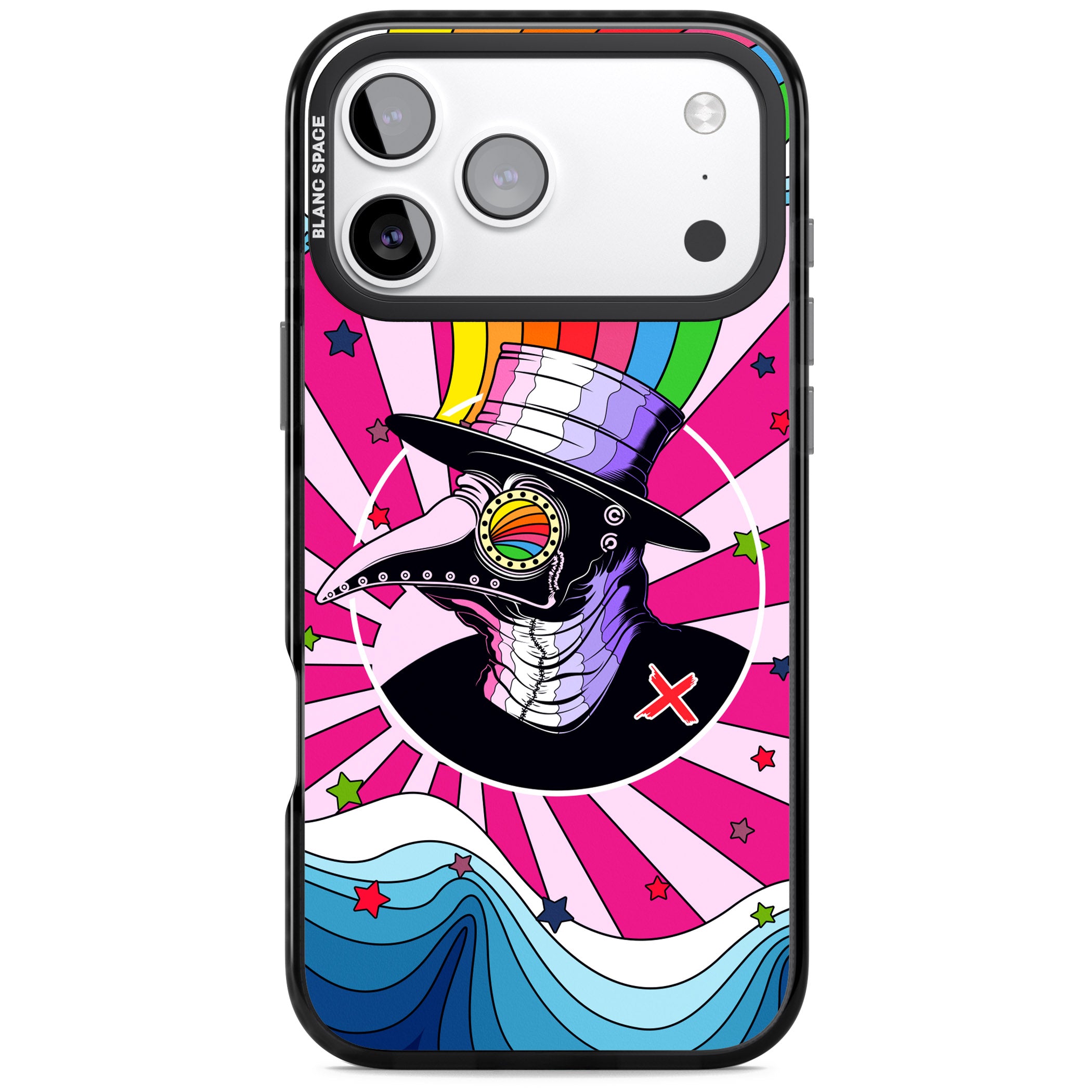 Plague Doctor Passion iPhone 17 Pro Impact Pro Black Phone Case