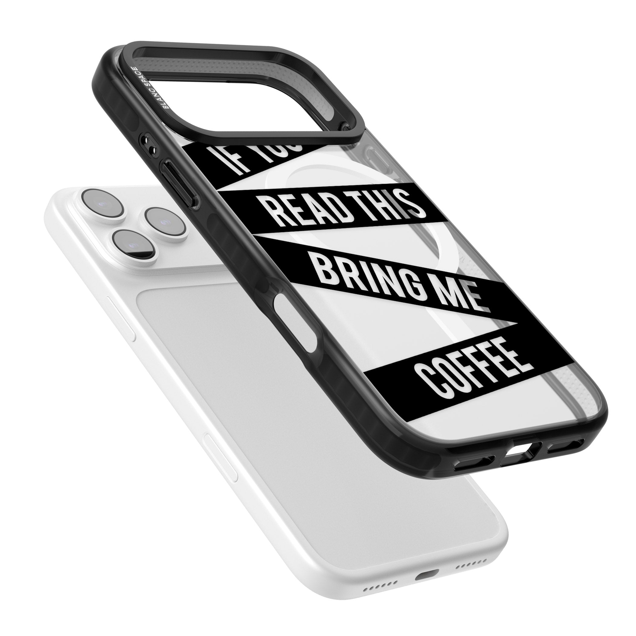 Bring Me Coffee iPhone 17 Pro Impact Pro Black Phone Case Colours