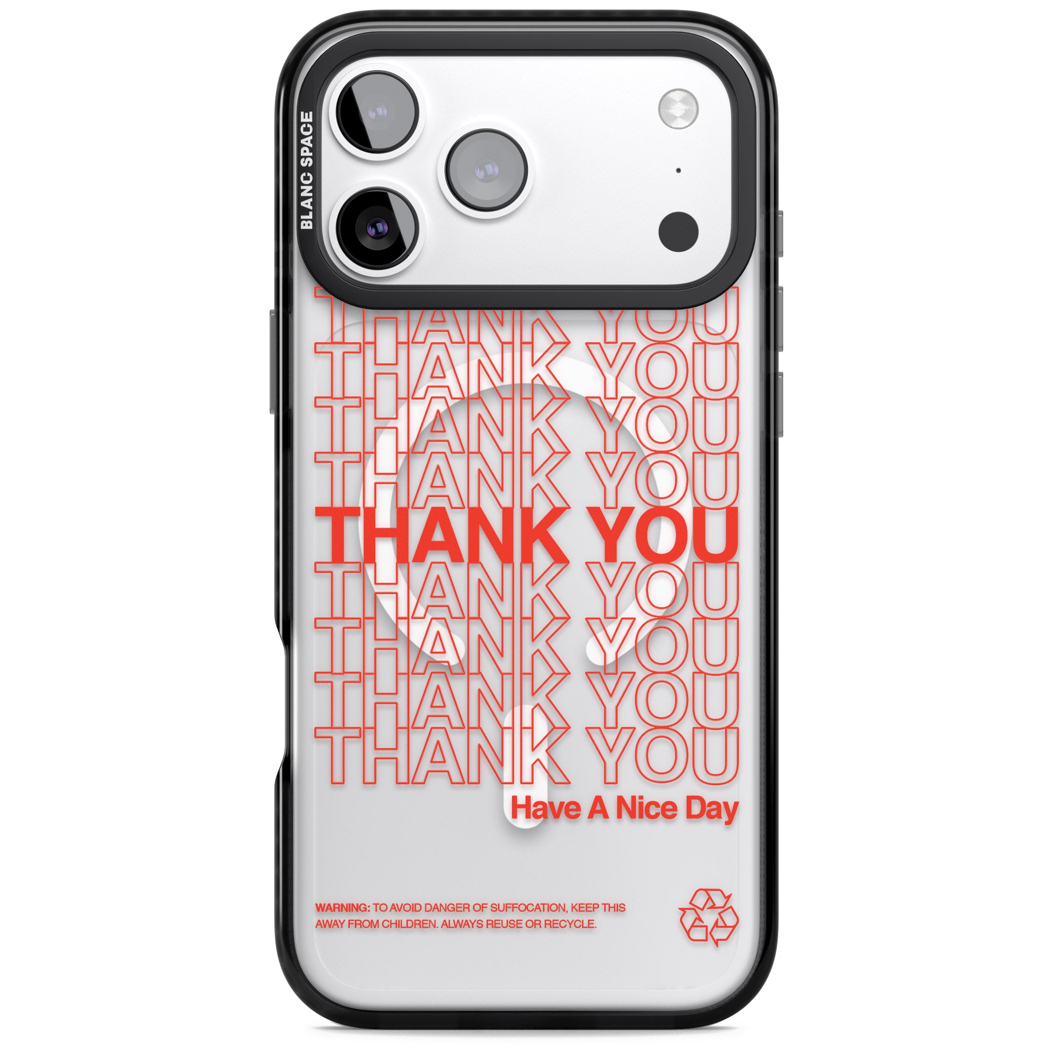 Thank You Have A Nice Day iPhone 17 Pro Impact Pro Black Phone Case