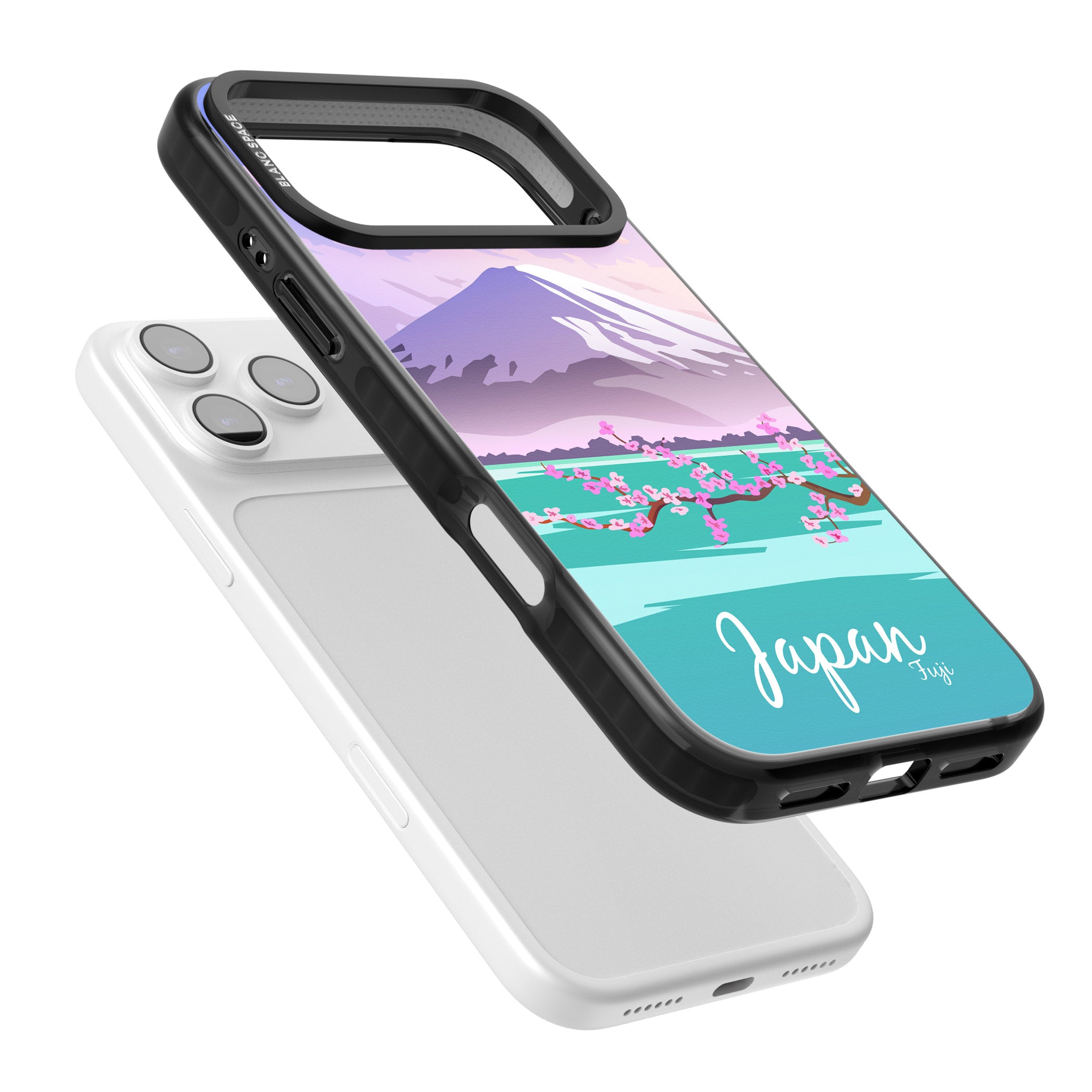 Vintage Travel Poster Japan iPhone 17 Pro Impact Pro Black Phone Case Colours