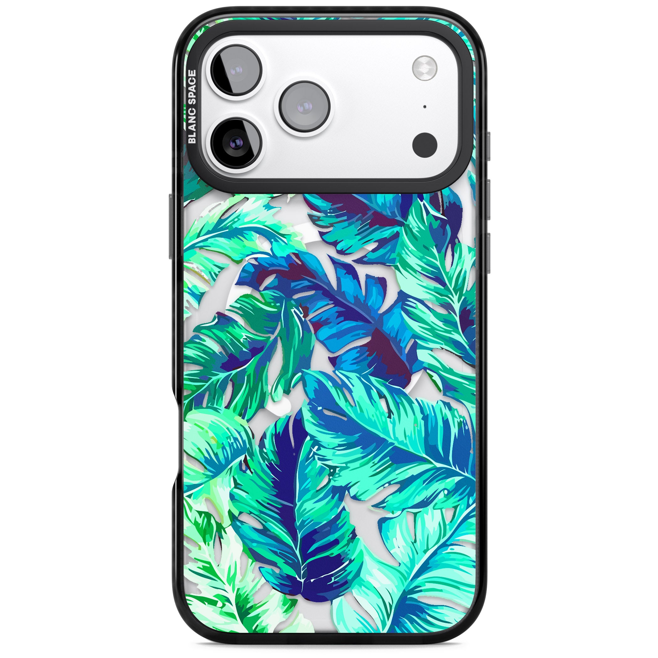 Tropical Palms iPhone 17 Pro Impact Pro Black Phone Case