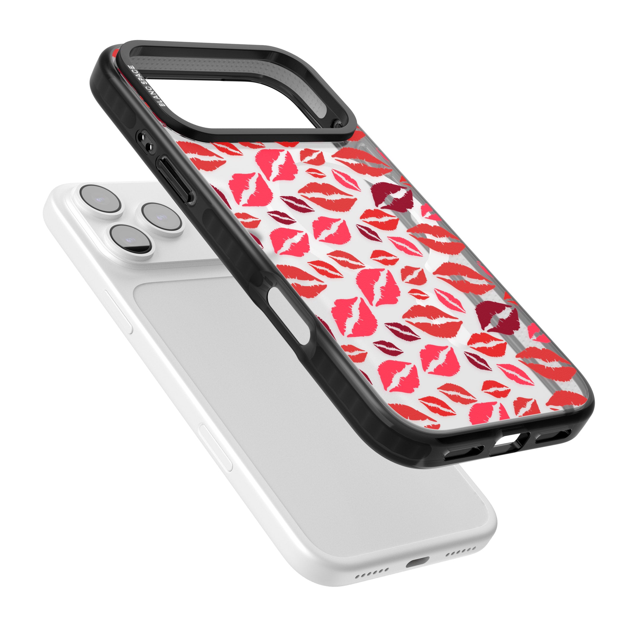 Lips Pattern iPhone 17 Pro Impact Pro Black Phone Case Colours