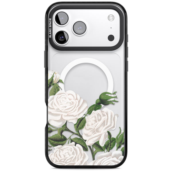 White Vintage Painted Flowers