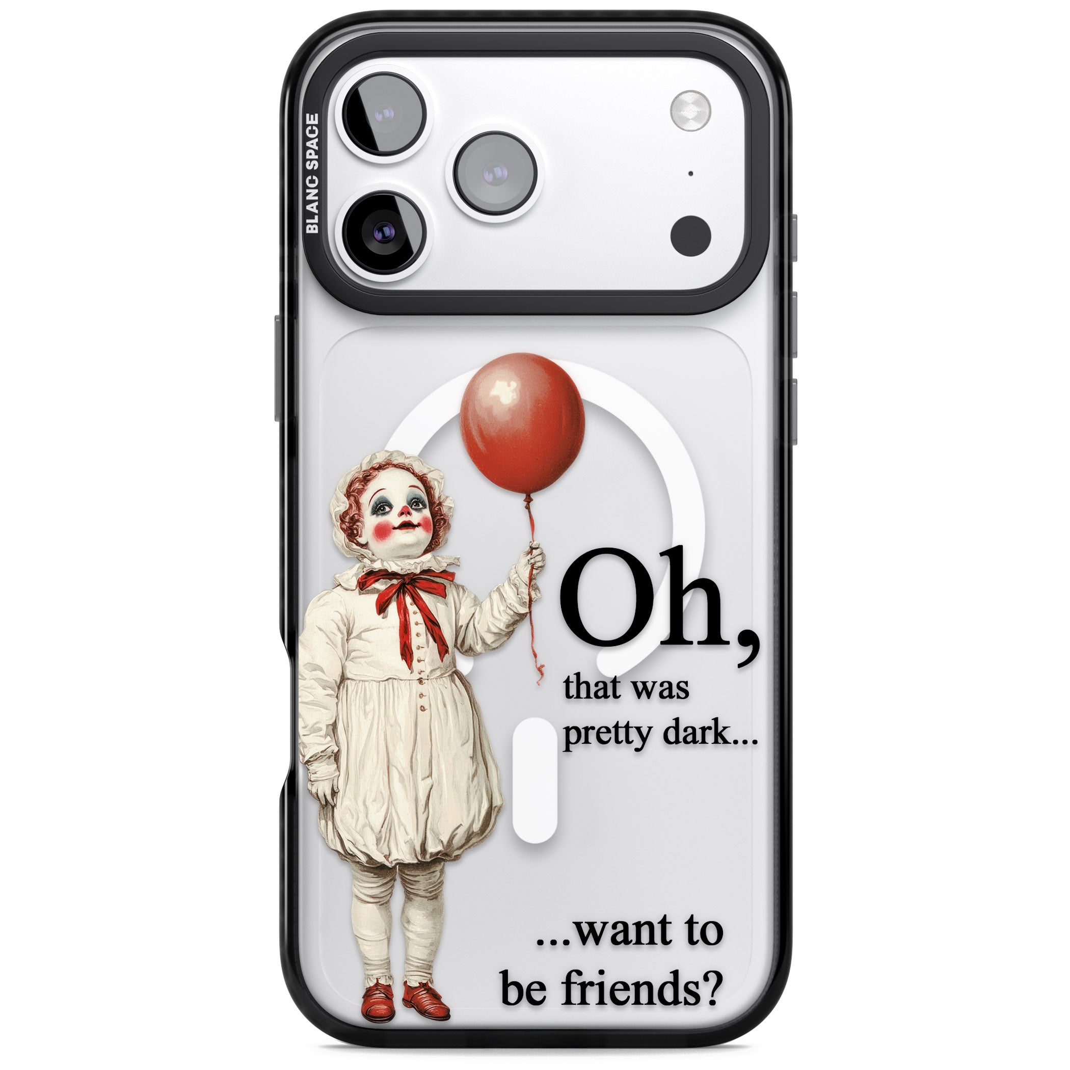 Want To Be Friends? iPhone 17 Pro Impact Pro Black Phone Case