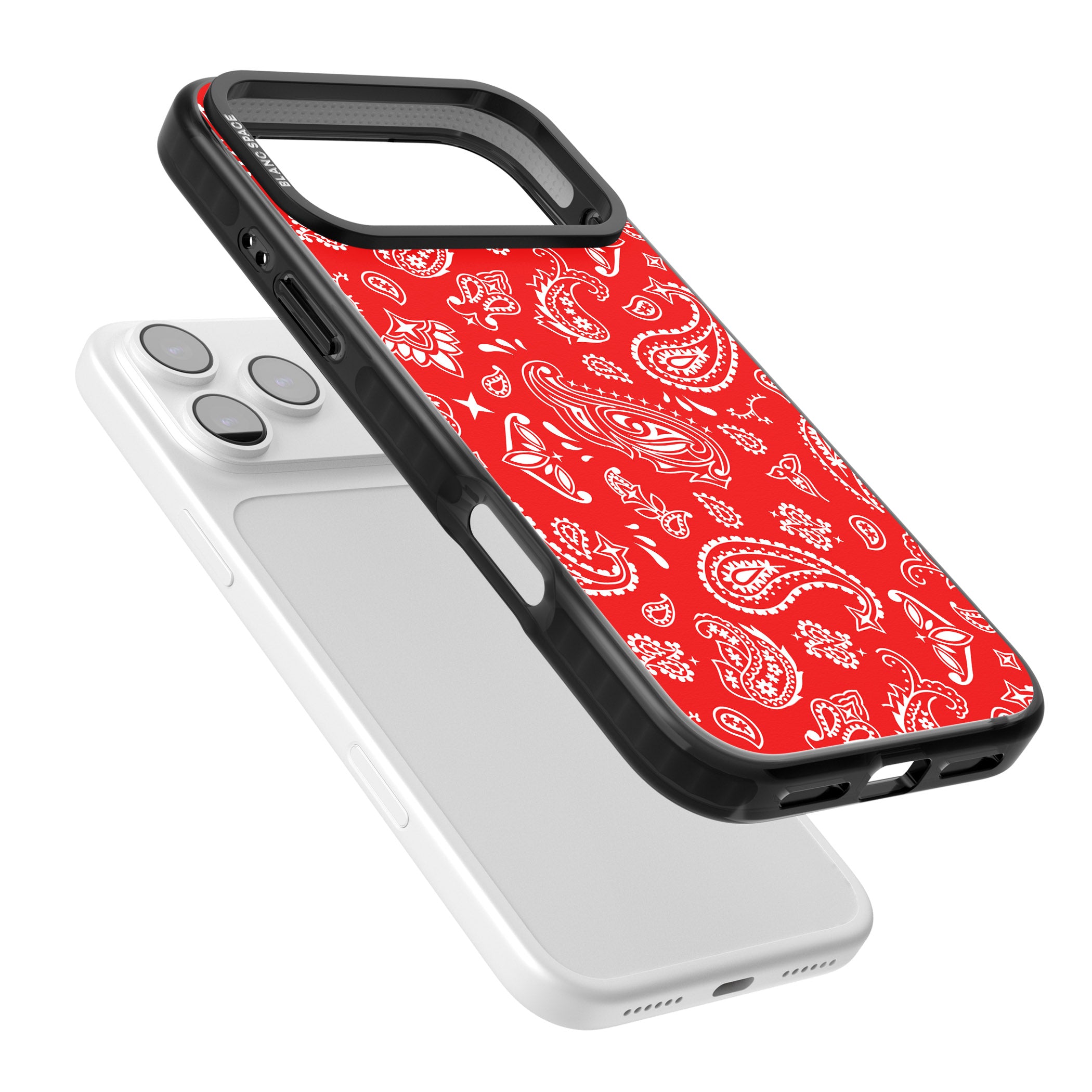 Red Bandana iPhone 17 Pro Impact Pro Black Phone Case Colours