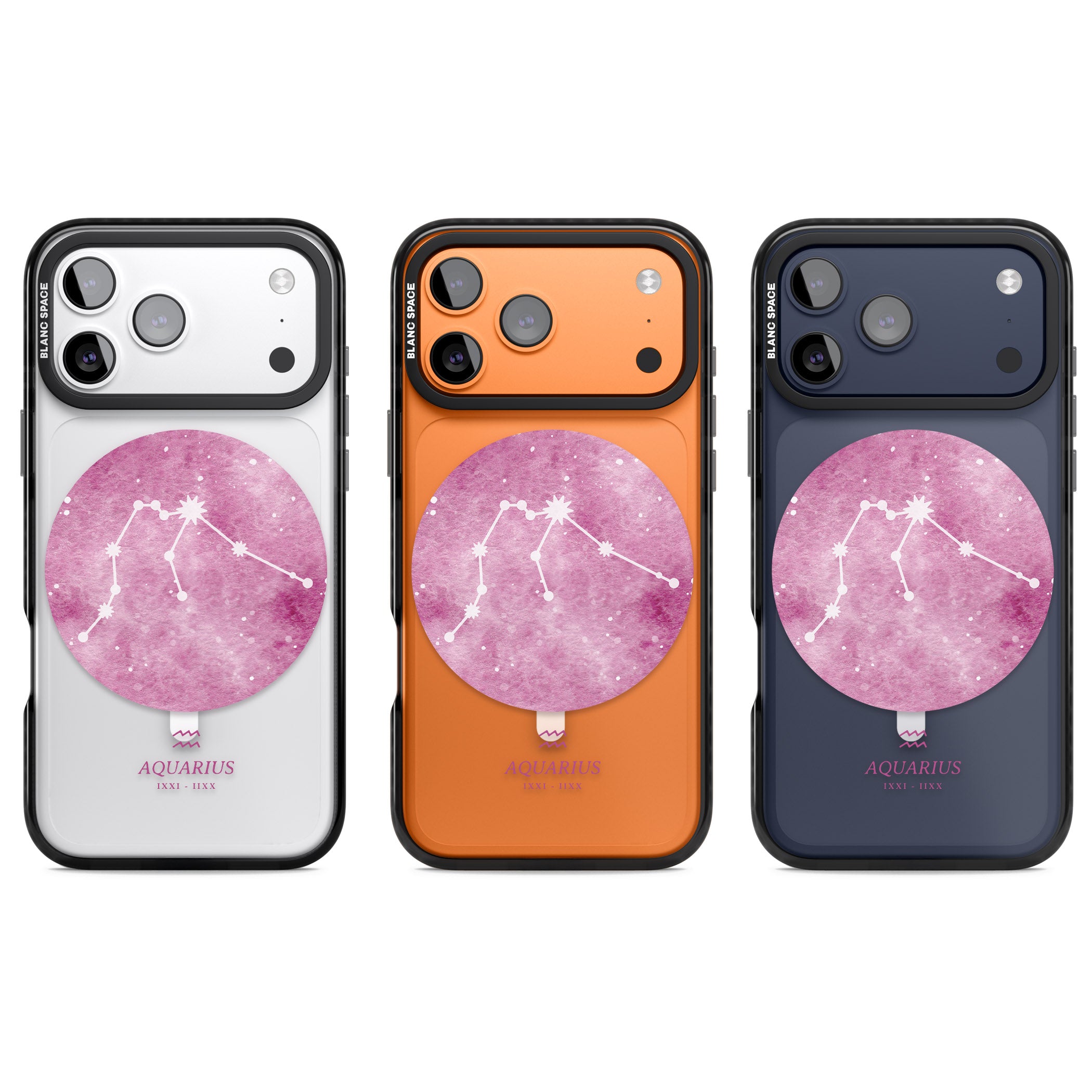 Aquarius Zodiac iPhone 17 Pro Impact Pro Black Phone Case APT Impact Protection