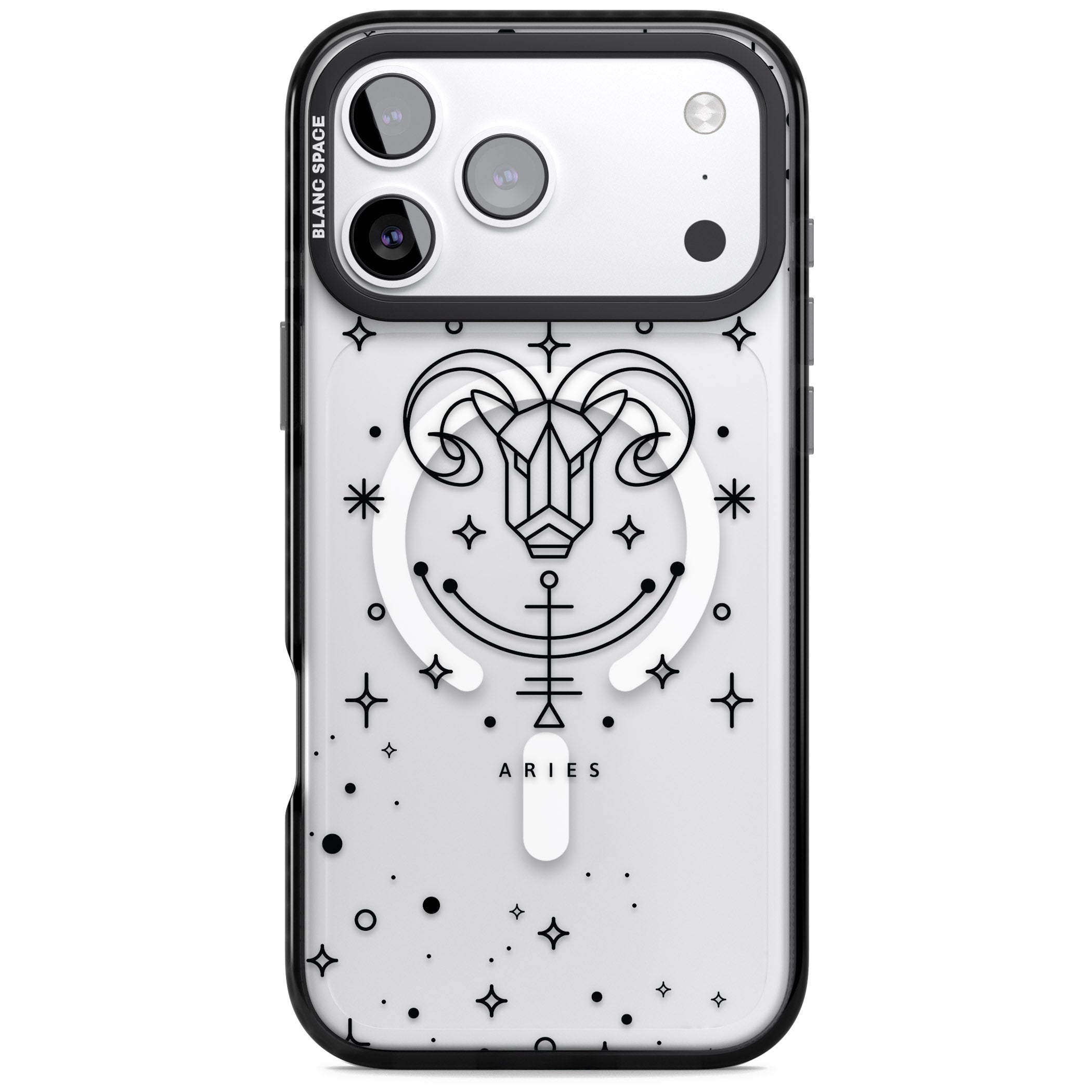 Aries Emblem iPhone 17 Pro Impact Pro Black Phone Case