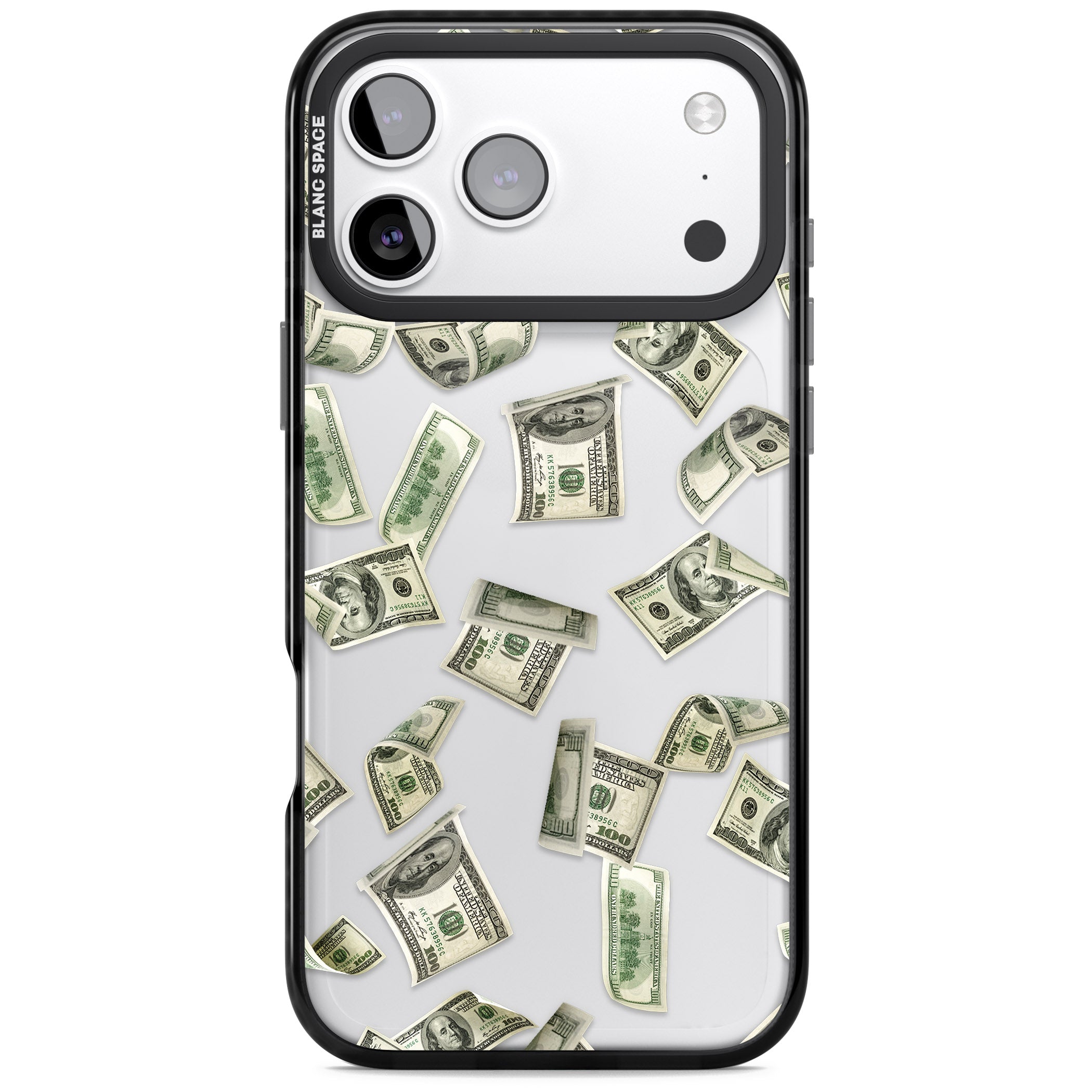 Falling Cash iPhone 17 Pro Impact Black Phone Case