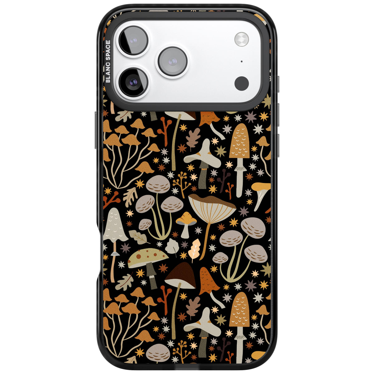 Mushroom Grove iPhone 17 Pro Max Impact Black Phone Case front