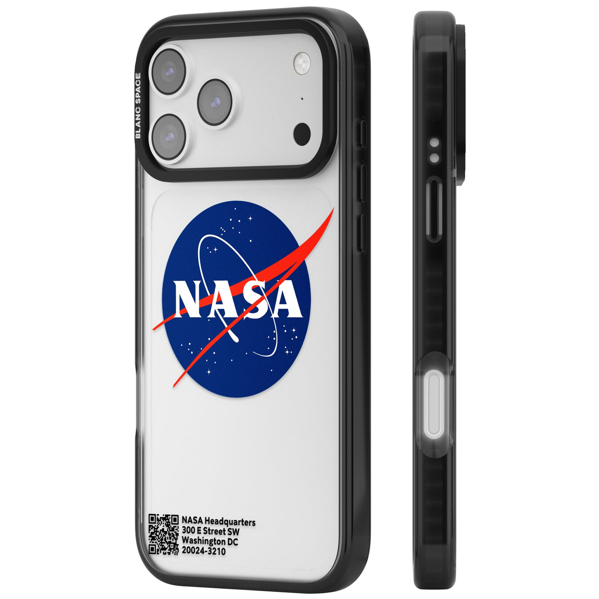 Nasa Meatball iPhone 17 Pro Max Impact Black Phone Case side