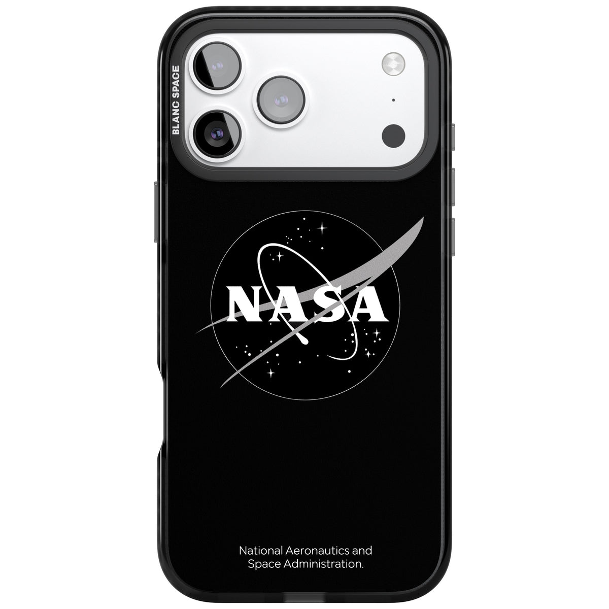 Dark Nasa Meatball iPhone 17 Pro Max Impact Black Phone Case front