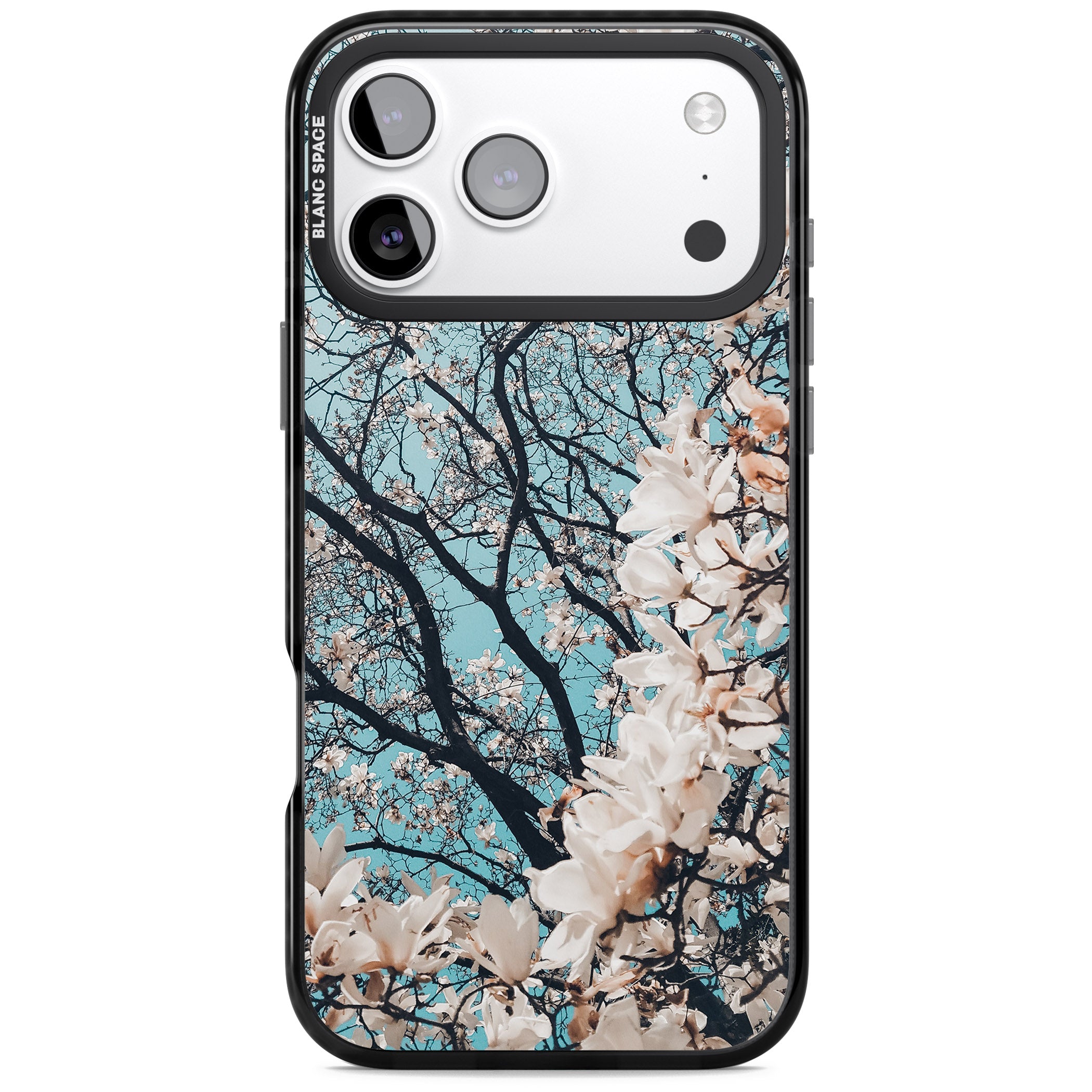 Magnolia Bloom iPhone 17 Pro Impact Black Phone Case