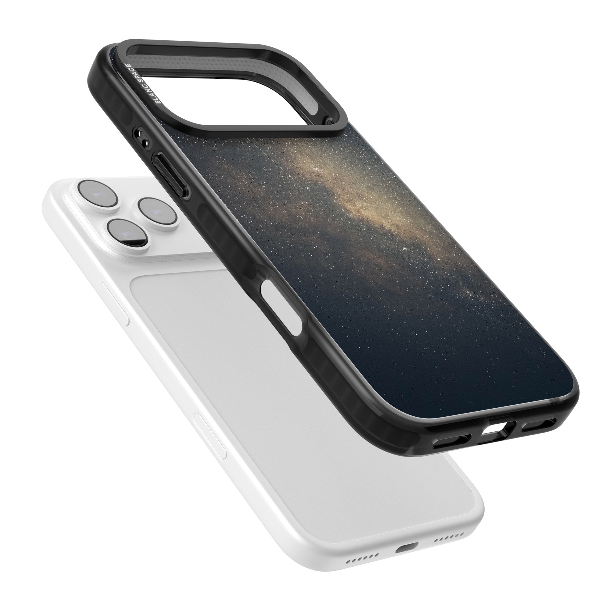 Cosmic Night Sky iPhone 17 Pro Impact Black Phone Case Colours