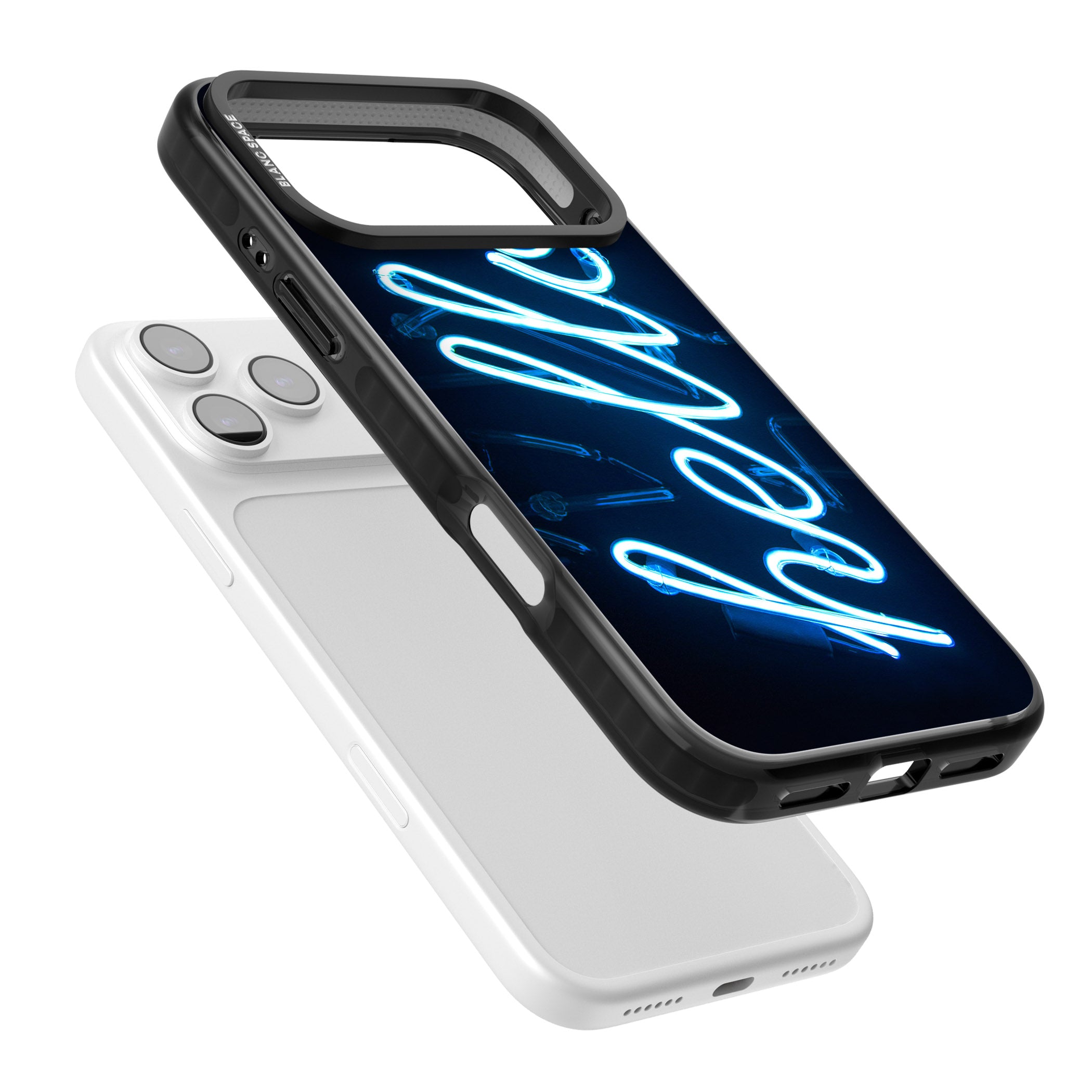 Hello Neon Sign iPhone 17 Pro Impact Black Phone Case Colours