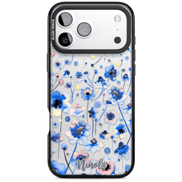 Ink Flowers Blue