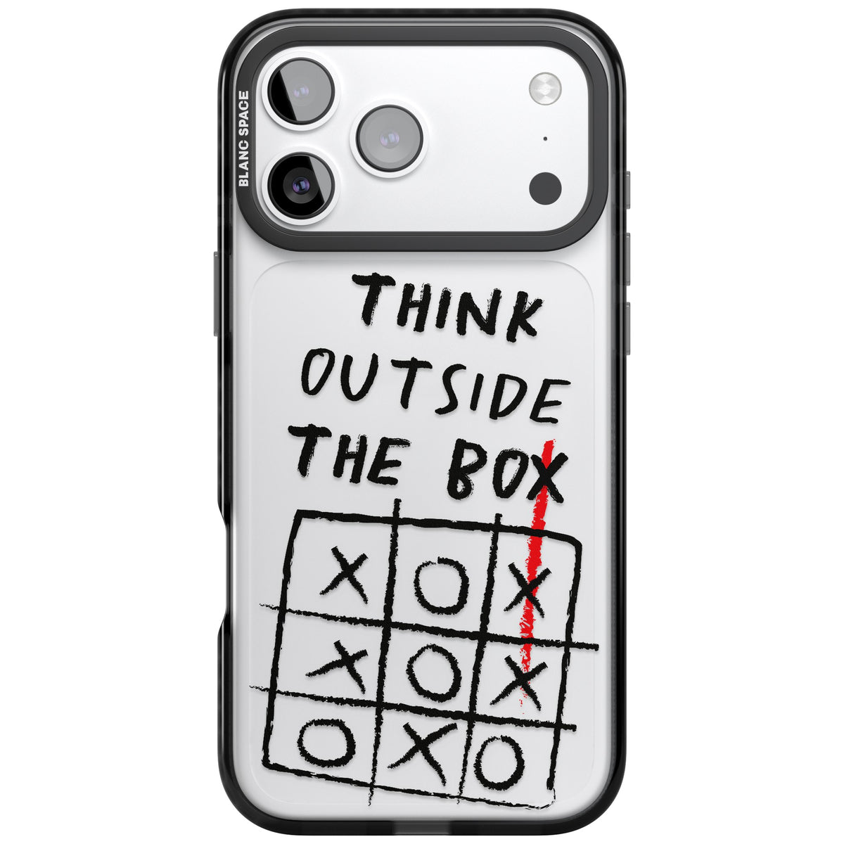 Think Outside The Box iPhone 17 Pro Max Impact Black Phone Case front