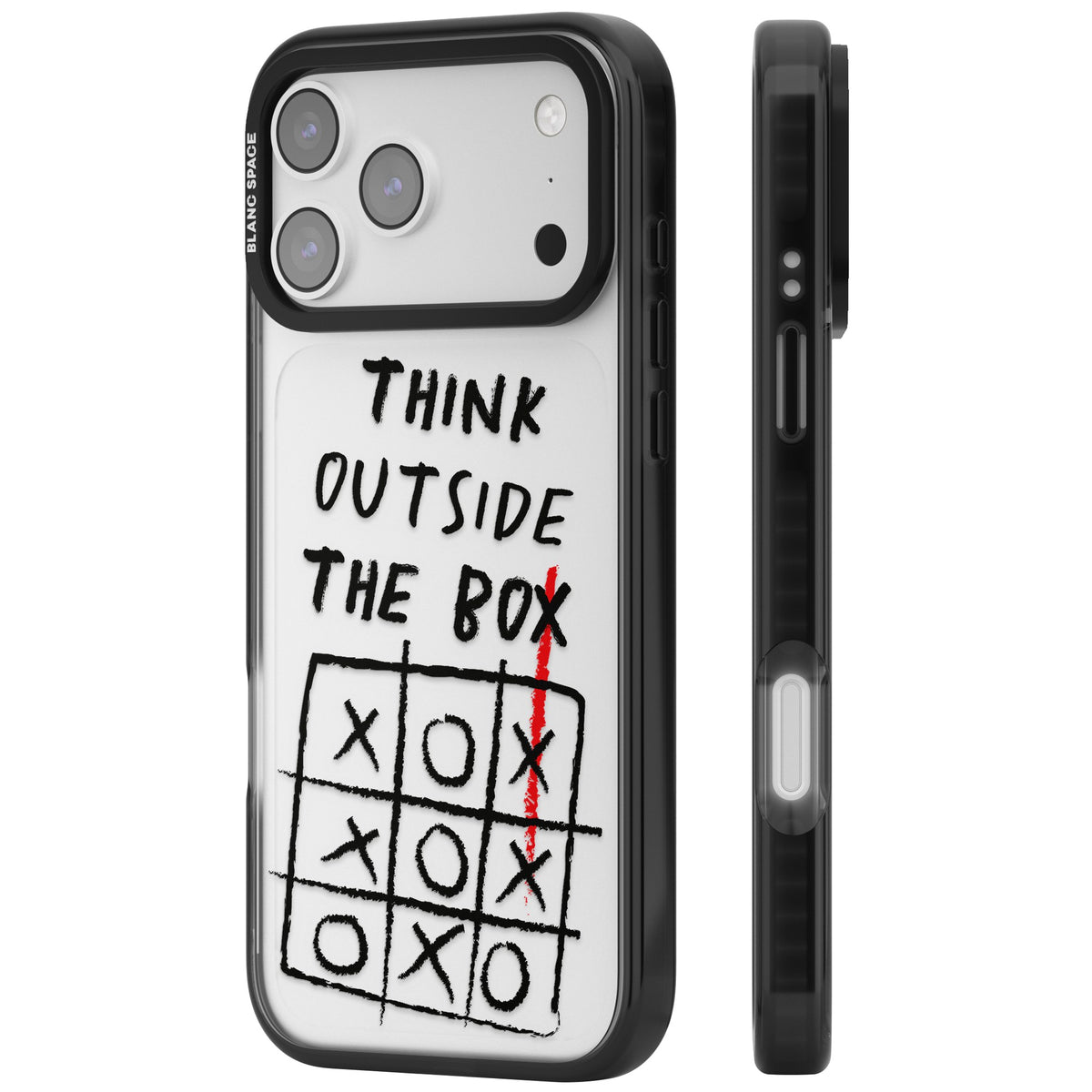 Think Outside The Box iPhone 17 Pro Max Impact Black Phone Case side