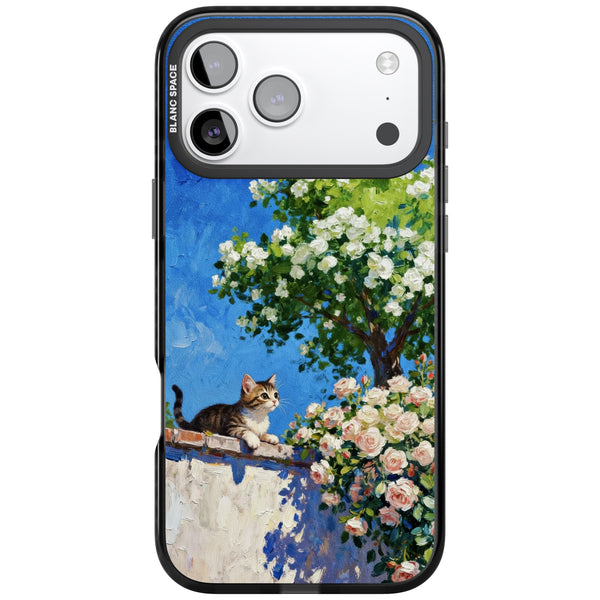 Kitten in Blooming Garden