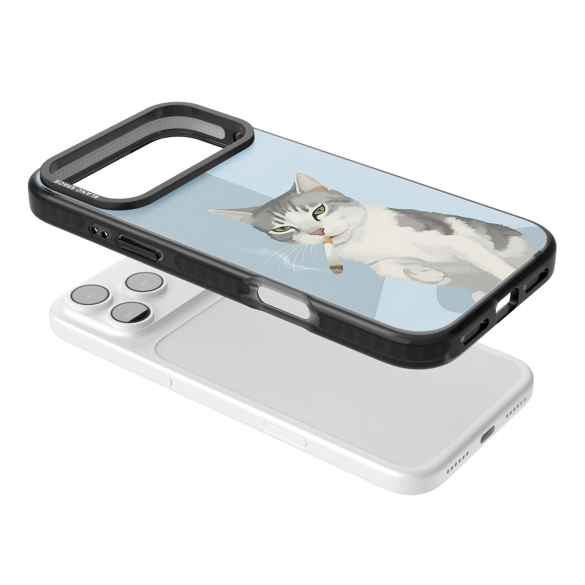 Better Than Cat Treats iPhone 17 Pro Max Impact Black Phone Case angled