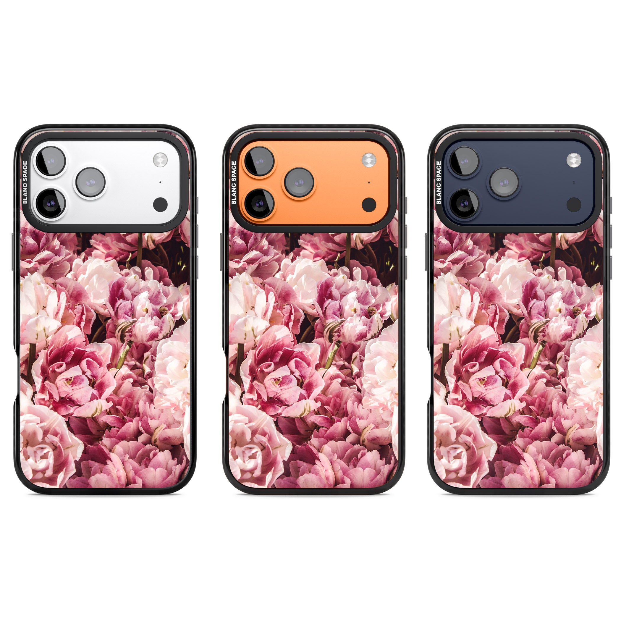 Petal Blush iPhone 17 Pro Impact Black Phone Case APT Impact Protection