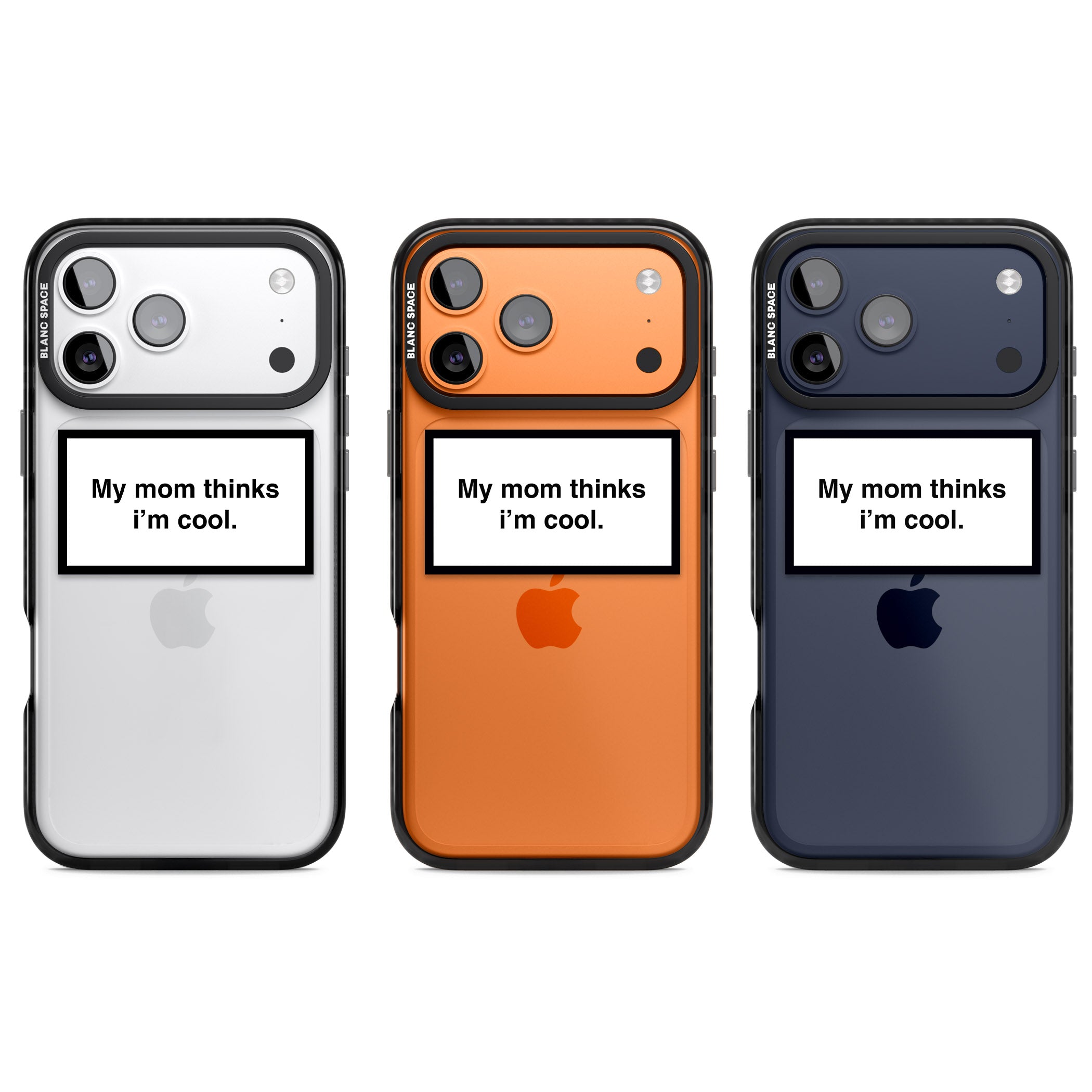 My Mom Thinks I'M Cool iPhone 17 Pro Impact Black Phone Case APT Impact Protection