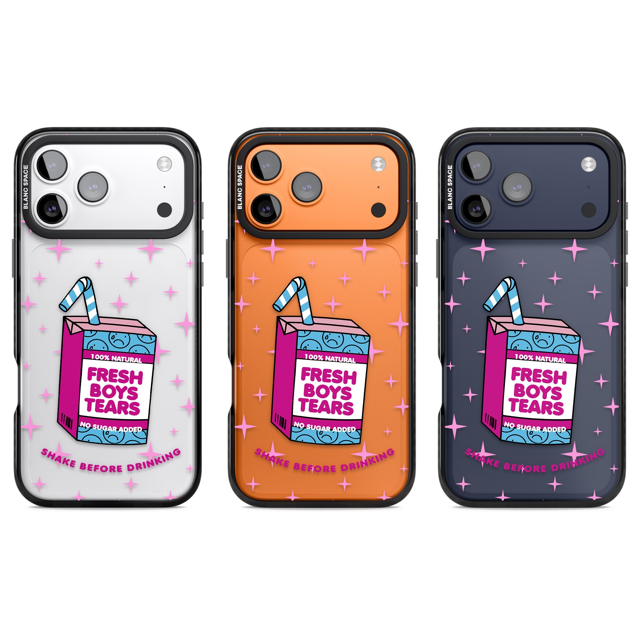 Boy Tears iPhone 17 Pro Impact Black Phone Case APT Impact Protection